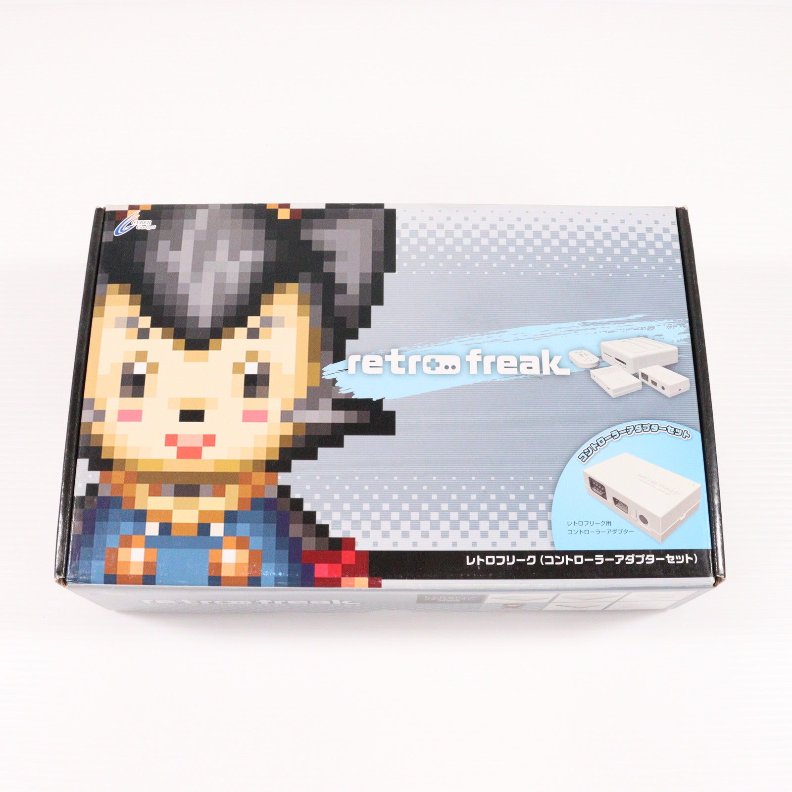 【中古即納】[SFC] (再販)(本体) レトロフリーク(コントローラーアダプターセット) サイバーガジェット(CY-RF-B)(20250214)