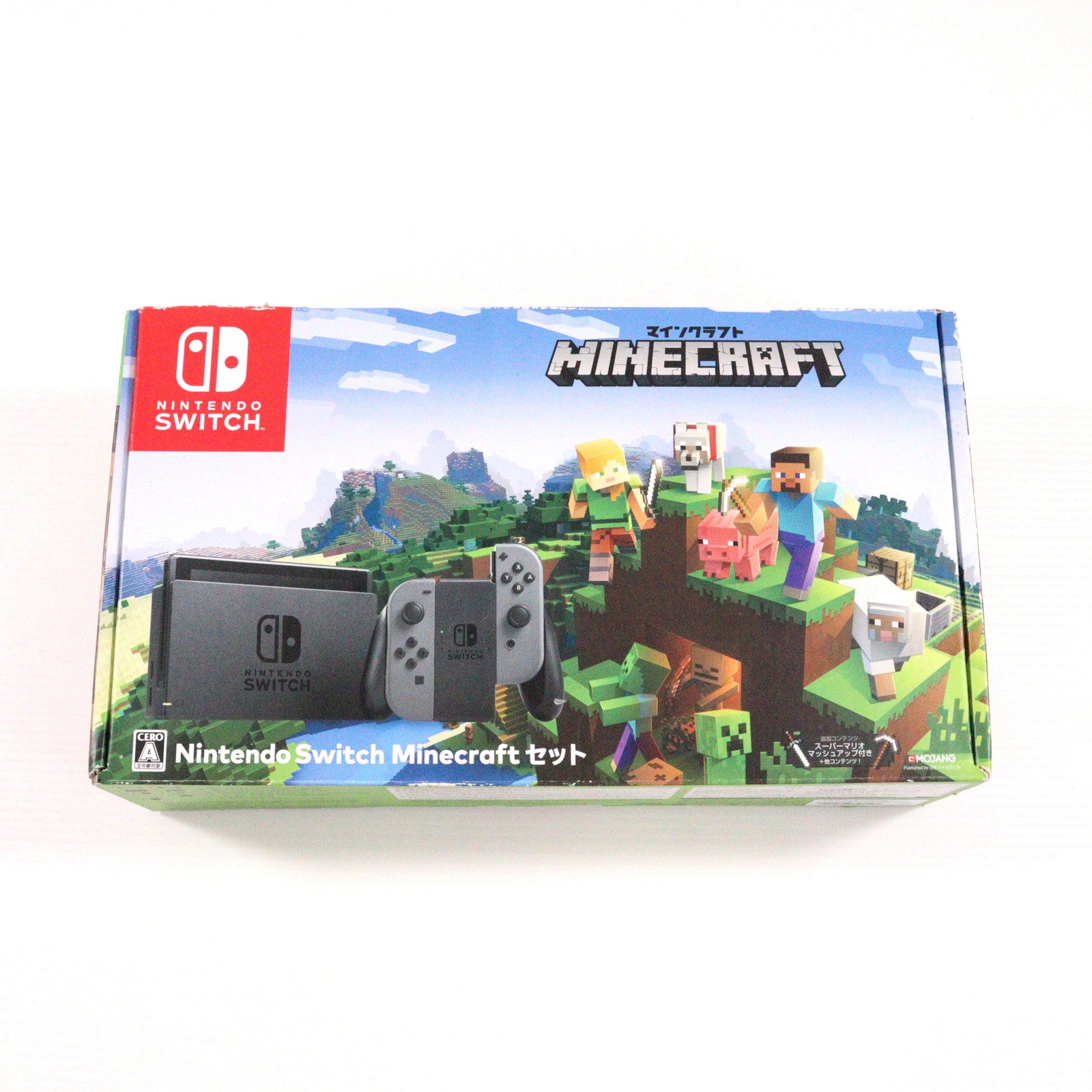 【中古即納】[Switch] (本体)(ソフト無し) Nintendo Switch Minecraftセット(ニンテンドースイッチ マインクラフトセット) 任天堂(HAC-S-KAAGE)(20181130)