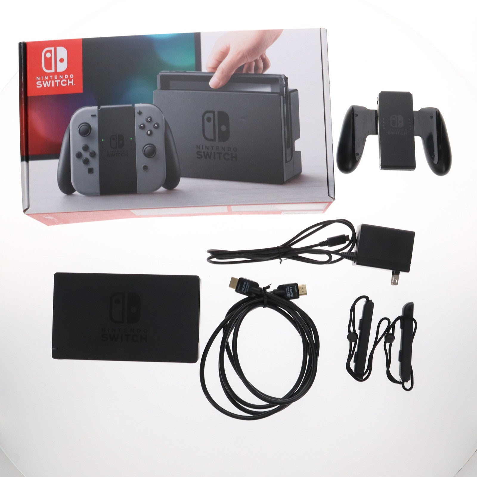 【中古即納】[Switch] (本体) Nintendo Switch(ニンテンドースイッチ) Joy-Con(L)/R グレー 任天堂(HAC-S-KAAAA)(20170303)