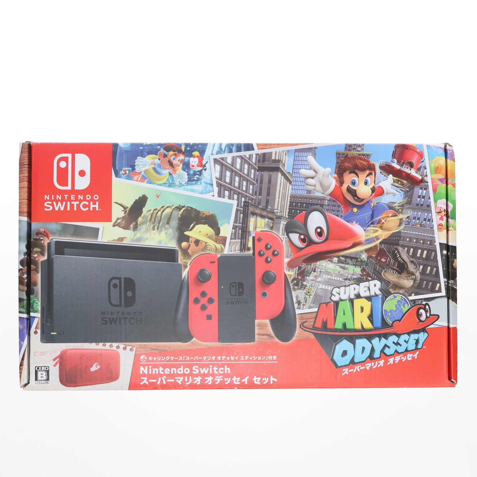 【中古即納】[Switch] (本体)(保護フィルム無し) Nintendo Switch(ニンテンドースイッチ) スーパーマリオ オデッセイセット 任天堂(HAC-S-KADEE)(20171027)