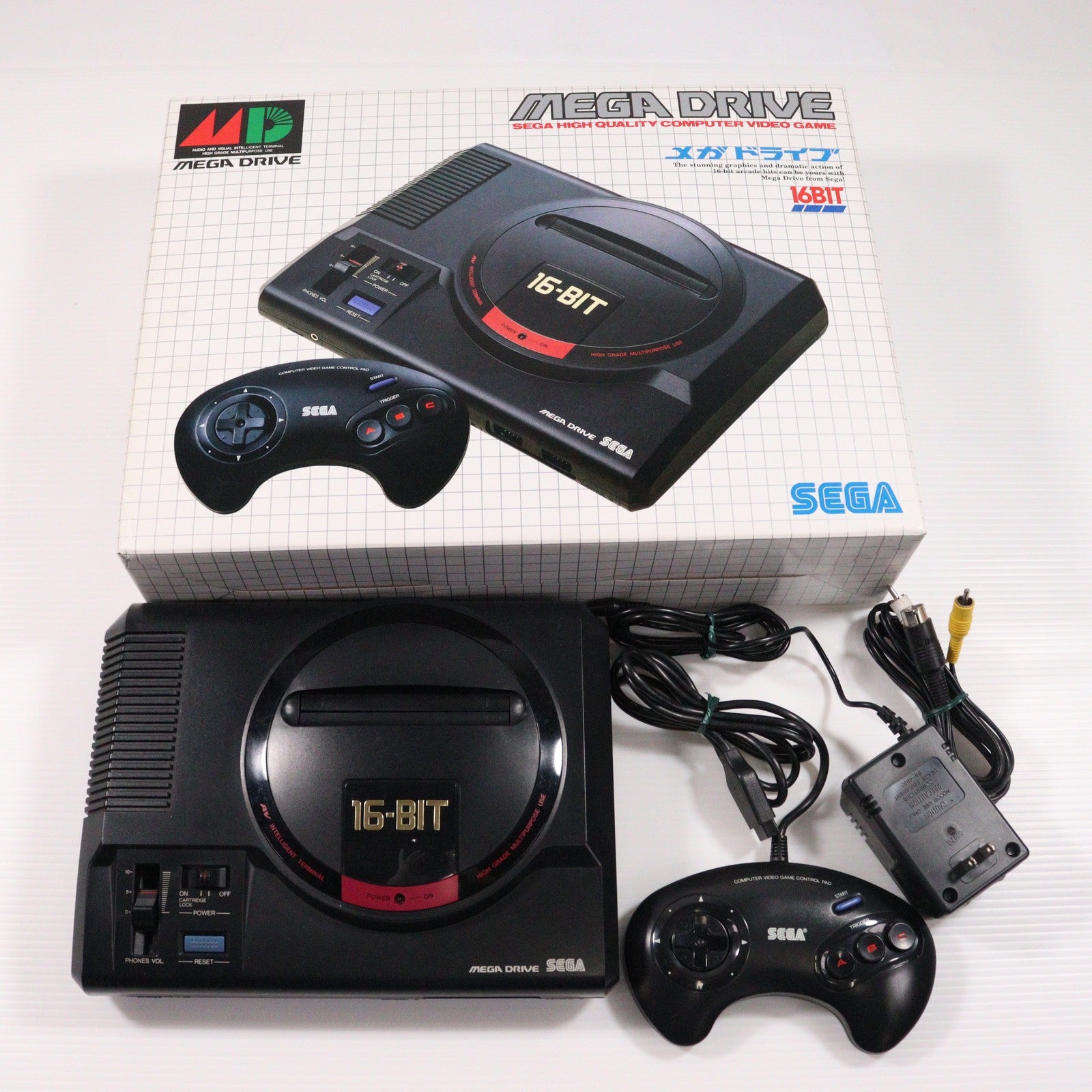 【中古即納】[MD] (本体) Mega Drive(メガドライブ) セガ(HAA-2510)(19881029)