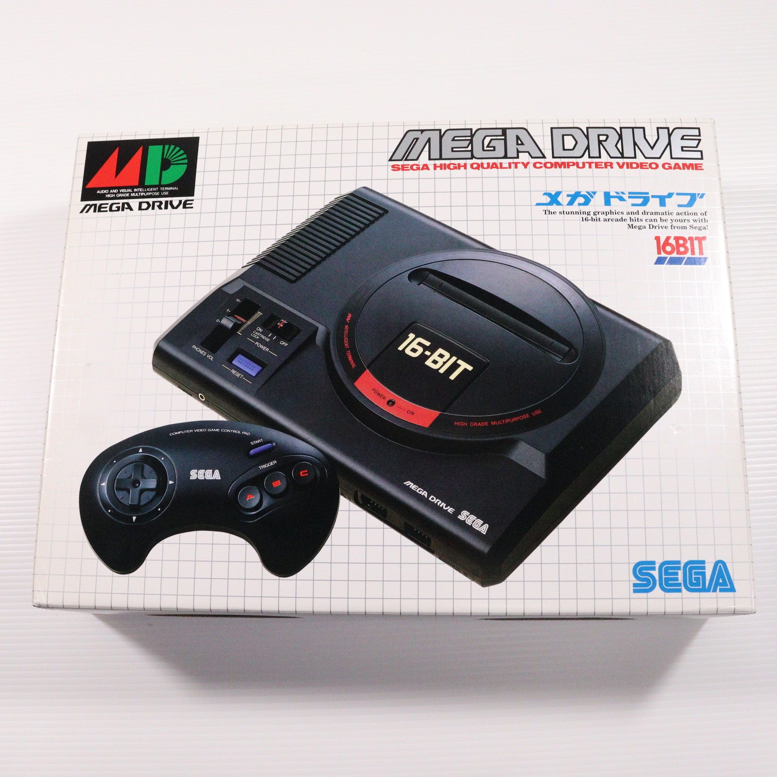 【中古即納】[MD] (本体) Mega Drive(メガドライブ) セガ(HAA-2510)(19881029)