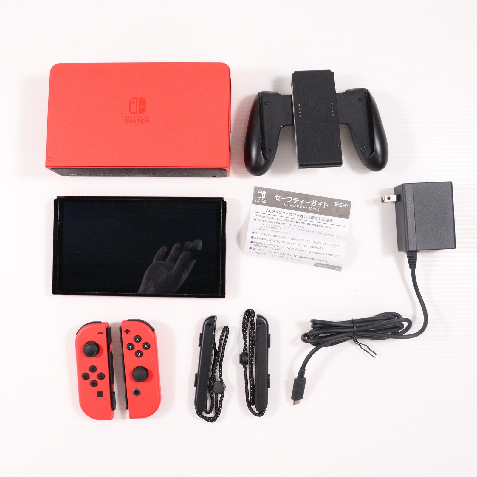 【中古即納】[Switch] (本体) Nintendo Switch(ニンテンドースイッチ) 有機ELモデル マリオレッド 任天堂(HEG-S-RAAAA)(20231006)