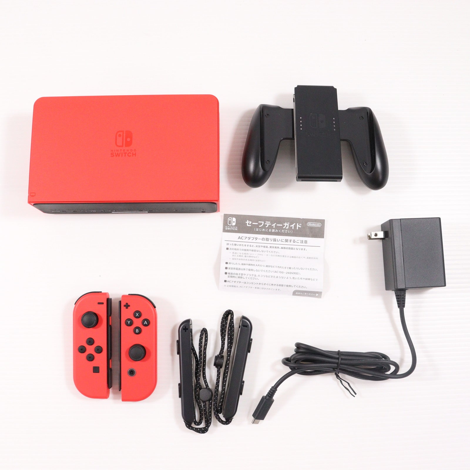 【中古即納】[Switch] (本体) Nintendo Switch(ニンテンドースイッチ) 有機ELモデル マリオレッド 任天堂(HEG-S-RAAAA)(20231006)