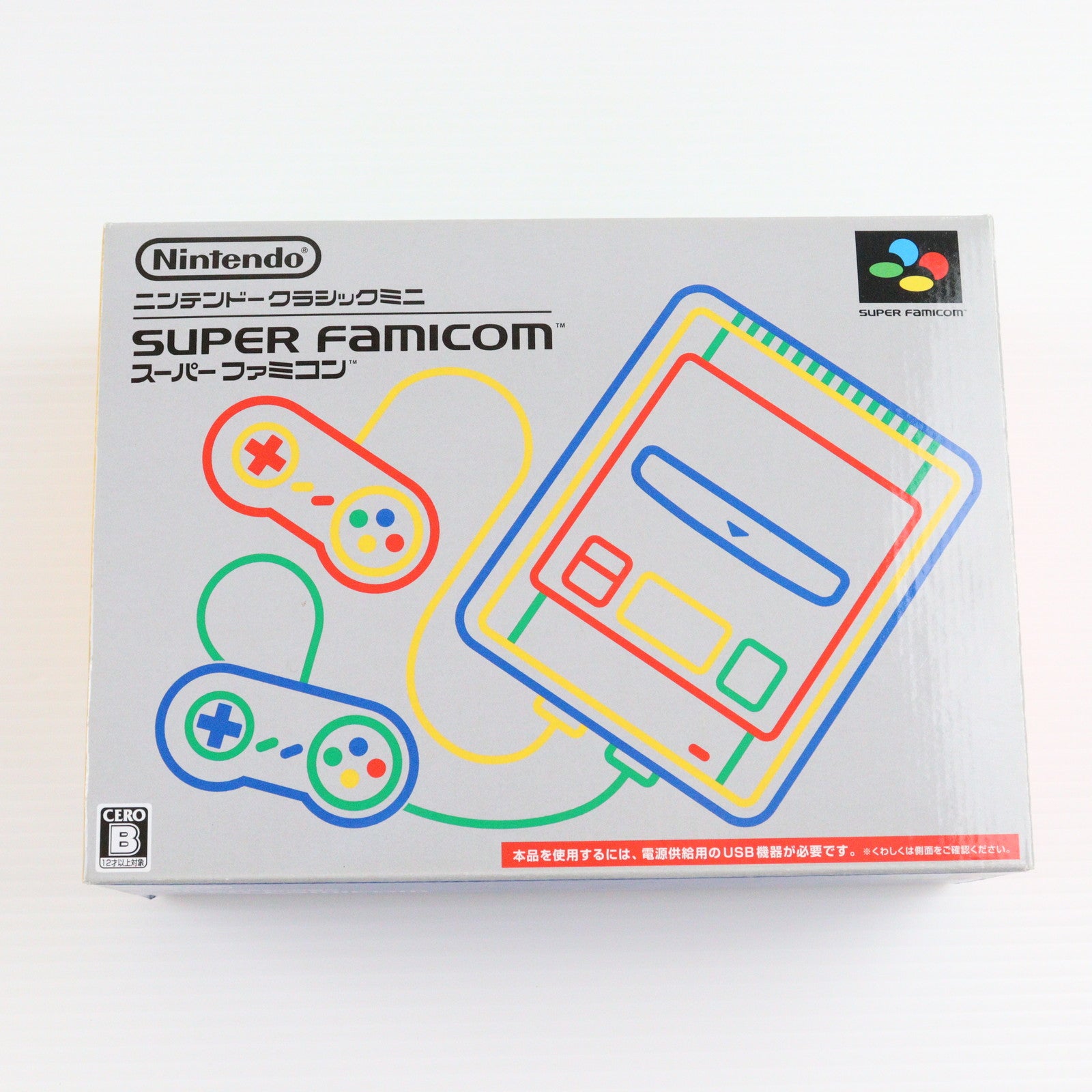 5-087 スーパーファミコンミニ 本体 箱付き 箱付 任天堂 Nintendo スーパーファミコン 本体 初期型 動作確認