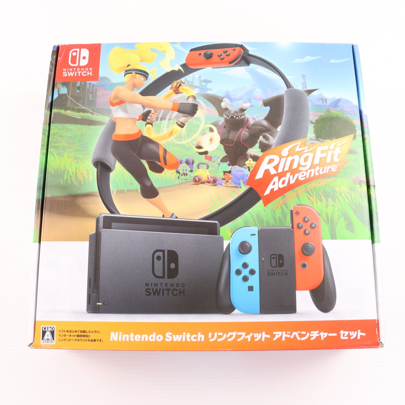 【中古即納】[Switch] (本体)(ソフト無し) Nintendo Switch(ニンテンドースイッチ) リングフィット アドベンチャー セット 任天堂(HAD-S-KABGF)(20201120)