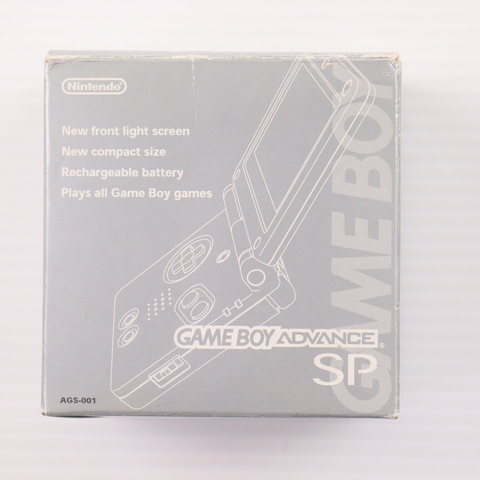 【中古即納】[GBA] (本体) GAMEBOY ADVANCE SP(ゲームボーイアドバンスSP) プラチナシルバー 任天堂(AGS-S-ZVA)(20030214)