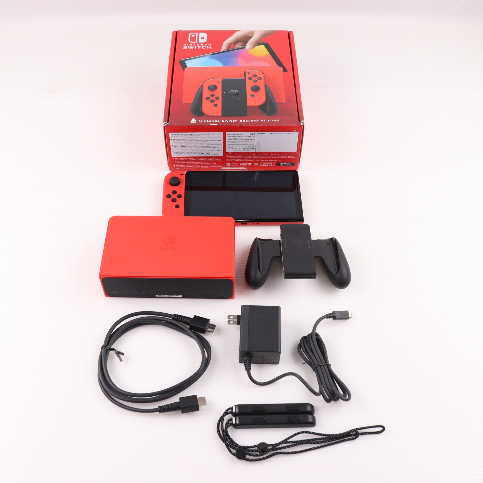 【中古即納】[Switch] (本体) Nintendo Switch(ニンテンドースイッチ) 有機ELモデル マリオレッド 任天堂(HEG-S-RAAAA)(20231006)