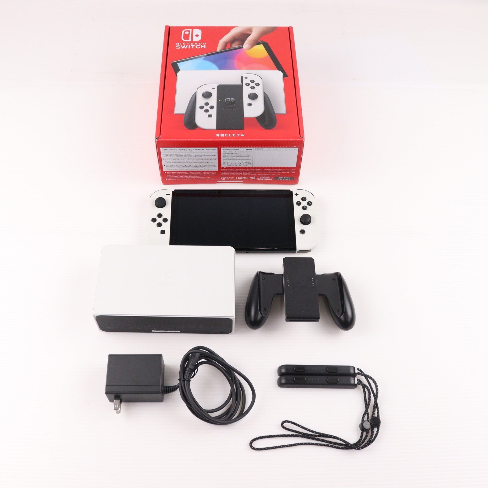【中古即納】[Switch] (本体) Nintendo Switch(ニンテンドースイッチ) 有機ELモデル Joy-Con(L)/R ホワイト 任天堂(HEG-S-KAAAA)(20211008)