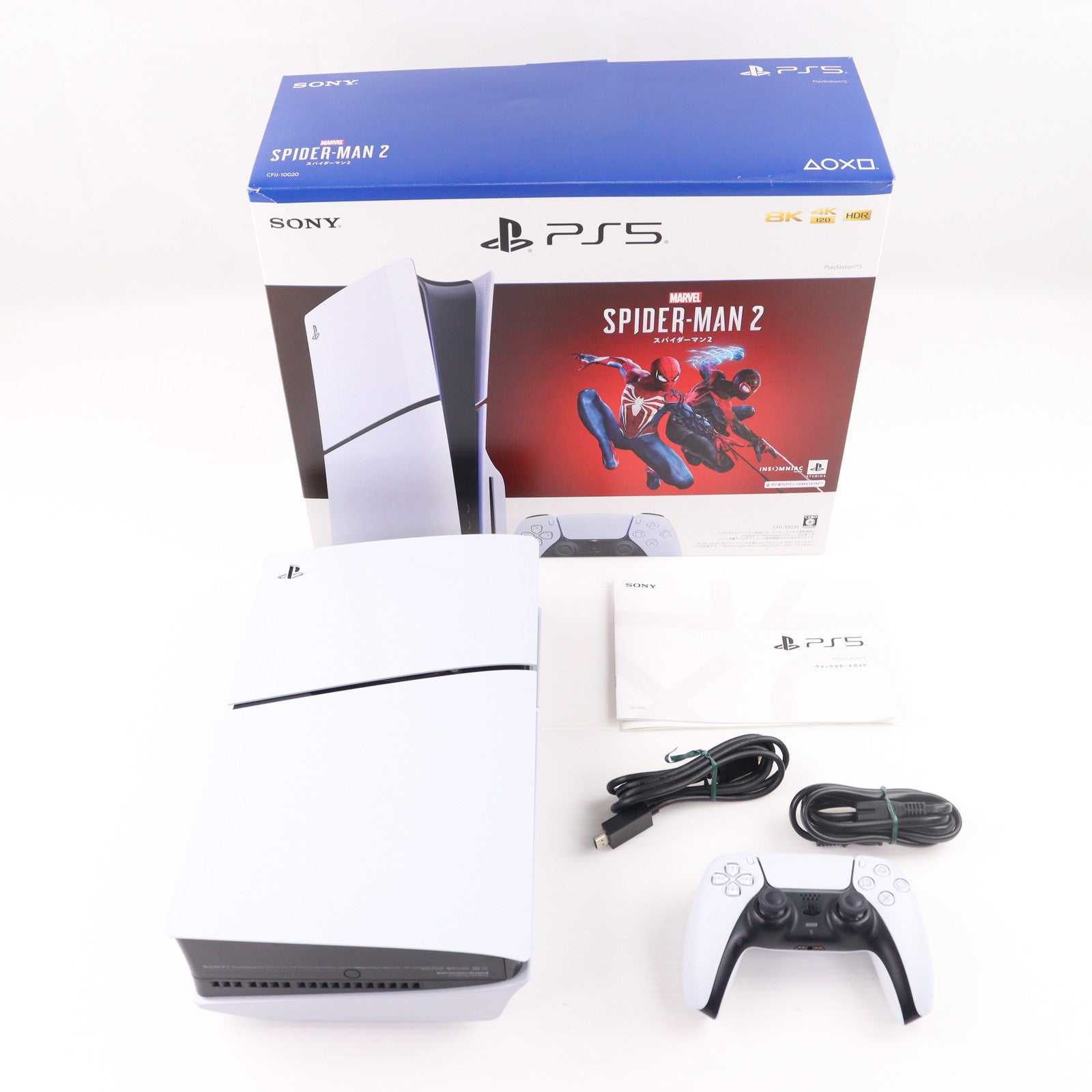 【中古即納】[PS5] (本体) PlayStation 5(プレイステーション5) slimモデル(スリムモデル) Marvel's Spider-Man 2(マーベル スパイダーマン2) 同梱版 SIE(CFIJ-10020)(20231220)