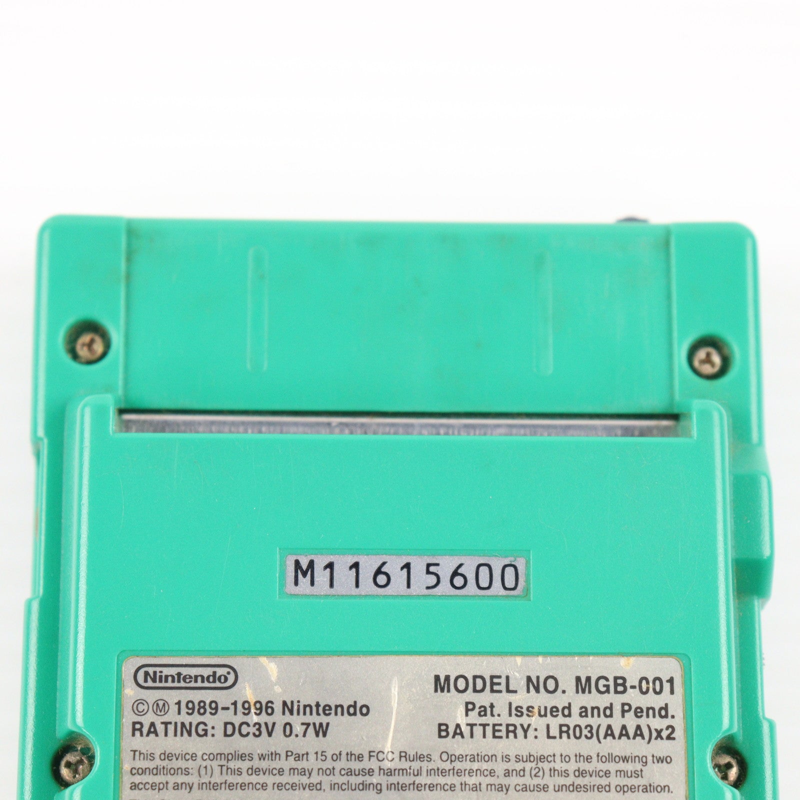 【中古即納】[GB] (本体) GAMEBOY pocket(ゲームボーイポケット) 緑(グリーン) 任天堂(MGB-001)(19960721)