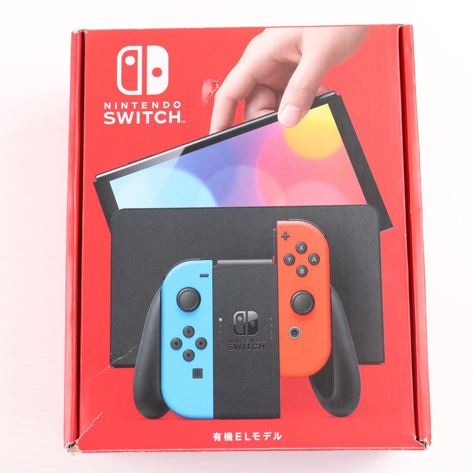 【中古即納】[Switch] (本体) Nintendo Switch(ニンテンドースイッチ) 有機ELモデル Joy-Con(L) ネオンブルー/R ネオンレッド 任天堂(HEG-S-KABAA)(20211008)