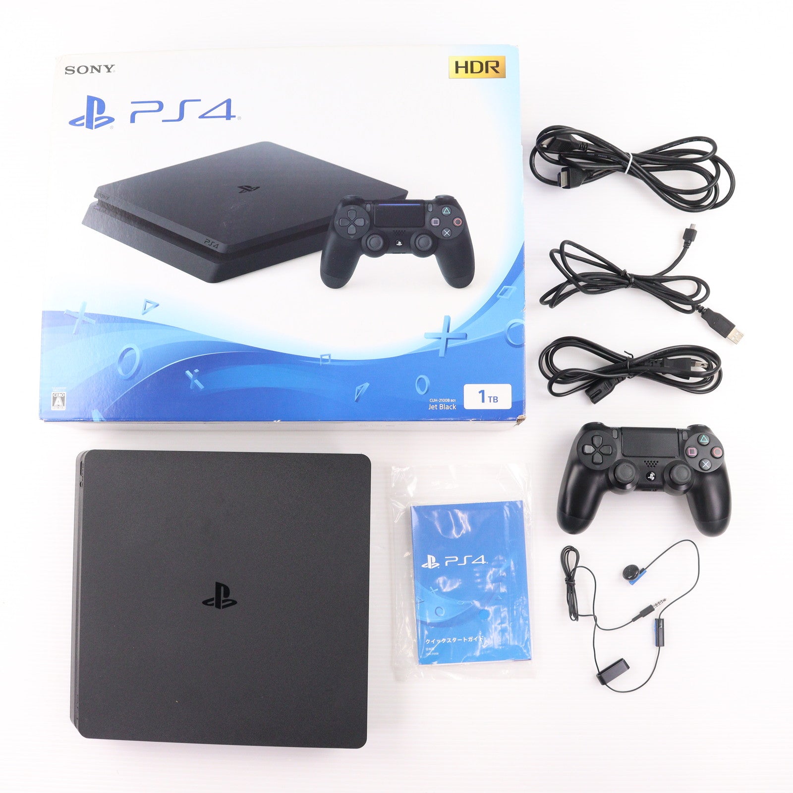 【中古即納】[PS4] (本体) PlayStation 4(プレイステーション4) ジェット・ブラック 1TB SIE(CUH-2100BB01)(20170704)