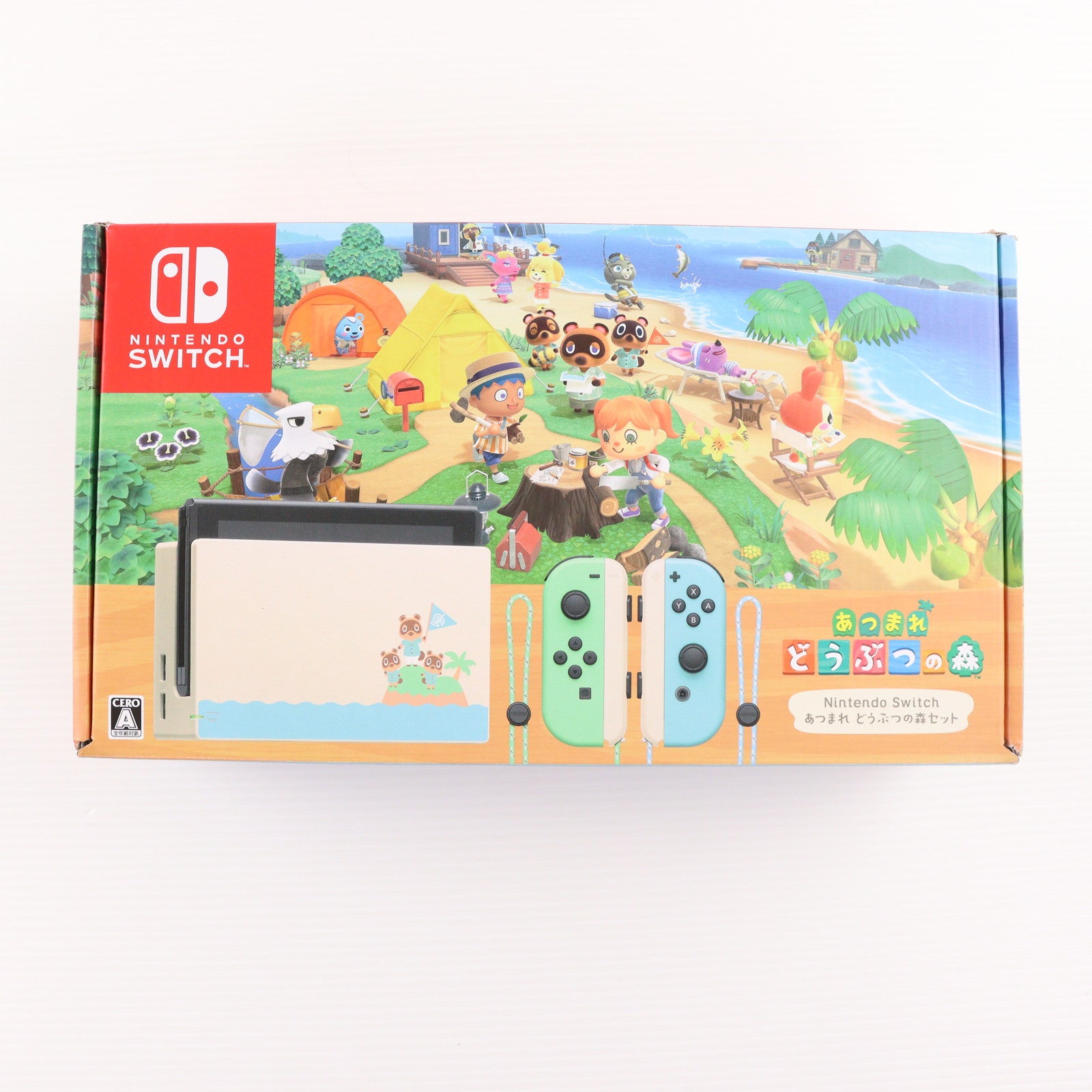 【中古即納】[Switch] (本体)(ソフト無し) Nintendo Switch(ニンテンドースイッチ) あつまれ どうぶつの森セット 任天堂(HAD-S-KEAGC)(20200320)