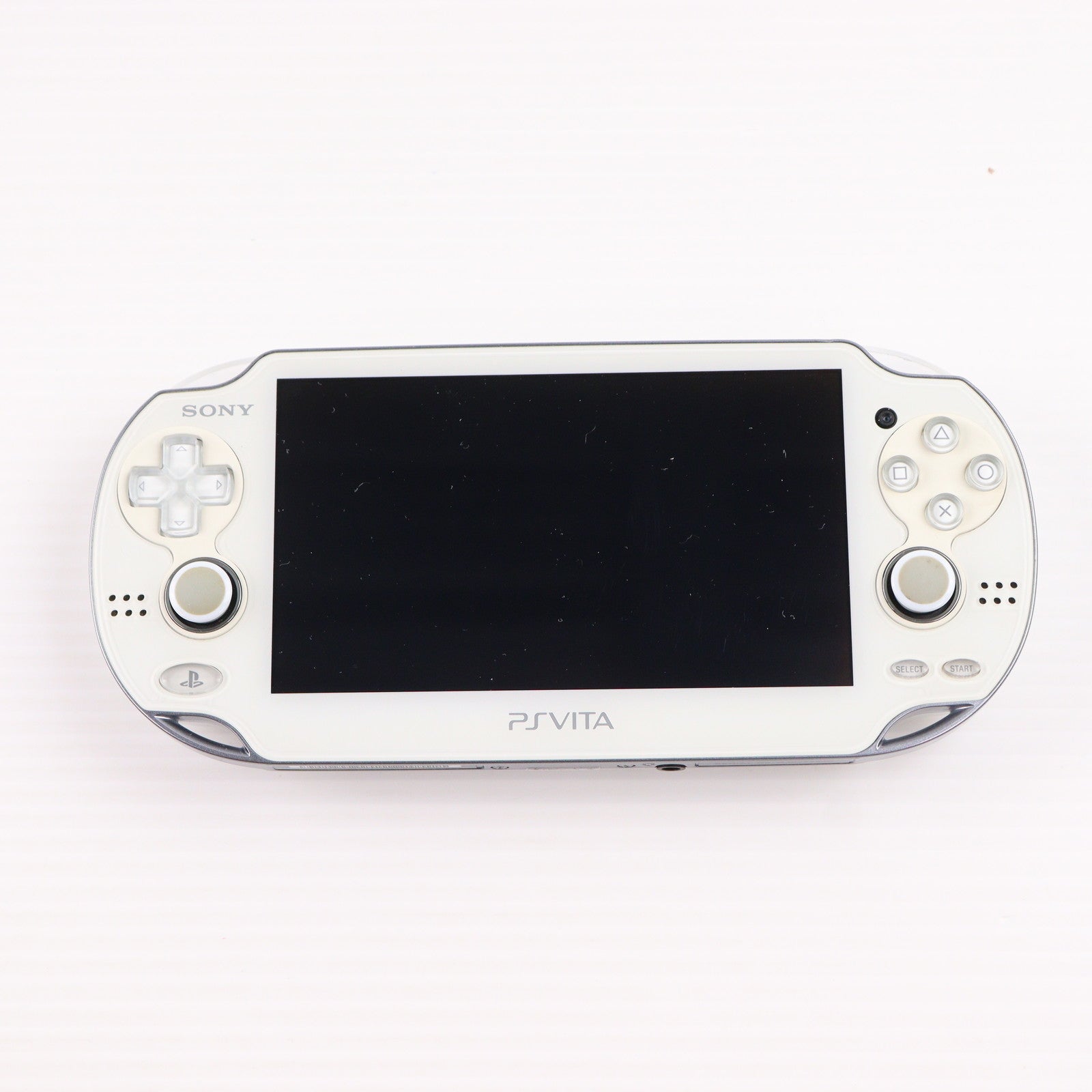 【中古即納】[PSVita] (本体) PlayStation Vita(プレイステーション ヴィータ) Wi-Fiモデル クリスタル・ホワイト SCE(PCH-1000ZA02)(20120628)