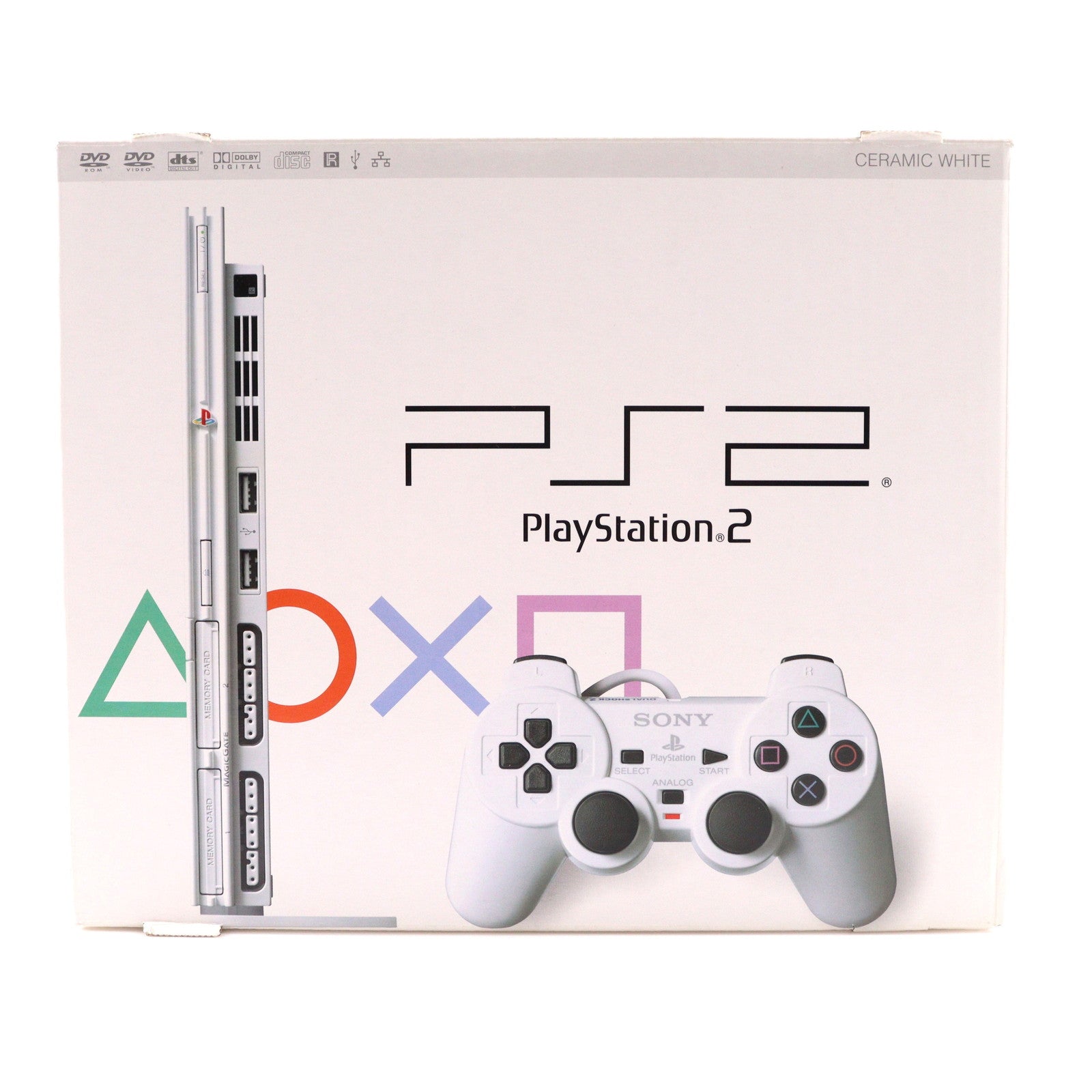 【中古即納】[PS2] (本体) PlayStation 2(プレイステーション2) セラミック・ホワイト SCE(SCPH-75000CW)(20051101)