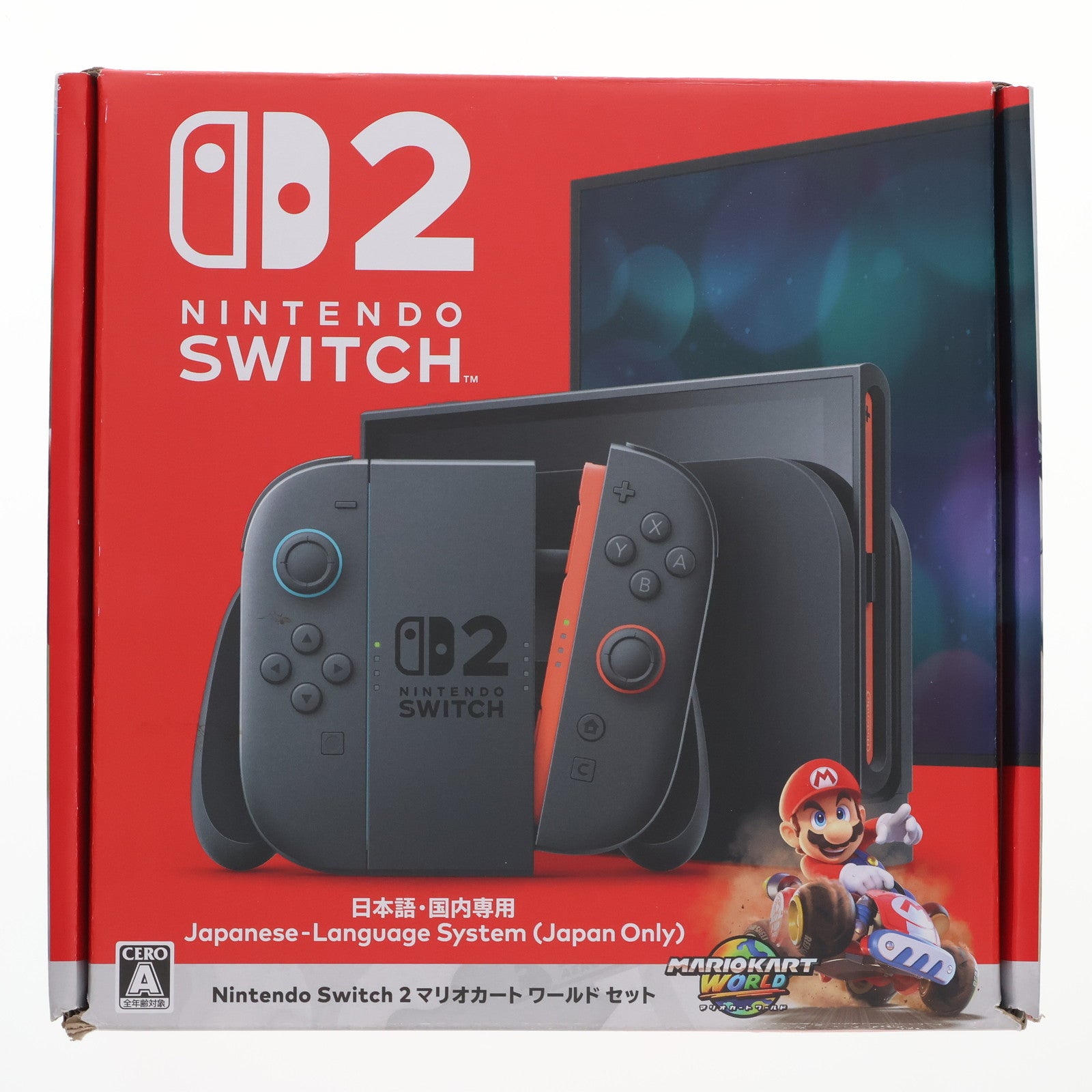 【中古即納】[Switch2] (本体)(ソフト無し) Nintendo Switch 2(ニンテンドースイッチ2)(日本語・国内専用) マリオカート ワールド セット 任天堂(BEE-S-KB6PA)(20250605)