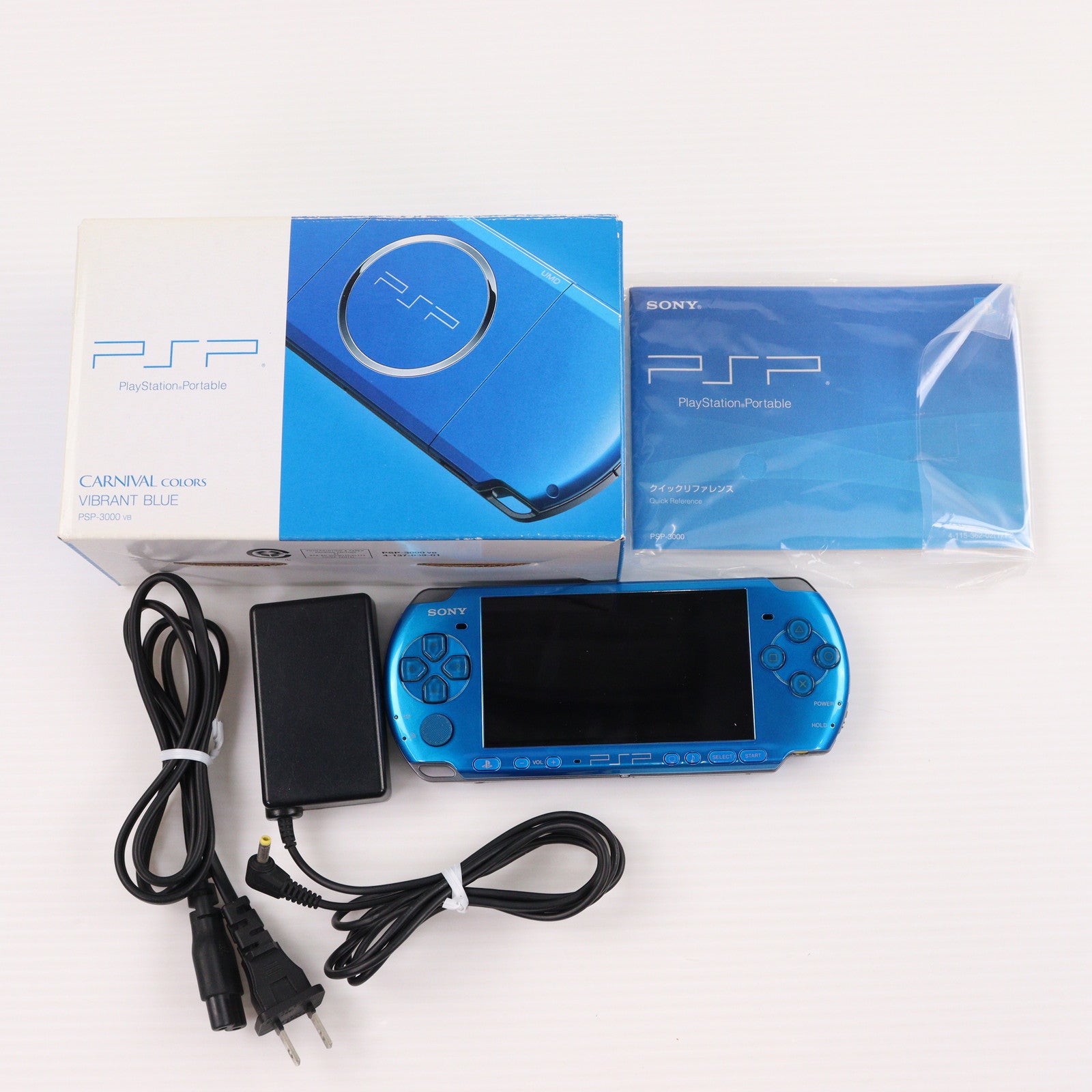 【中古即納】[PSP] (本体) PlayStation Portable(プレイステーション・ポータブル) バイブラント・ブルー SCE(PSP-3000VB)(20090305)