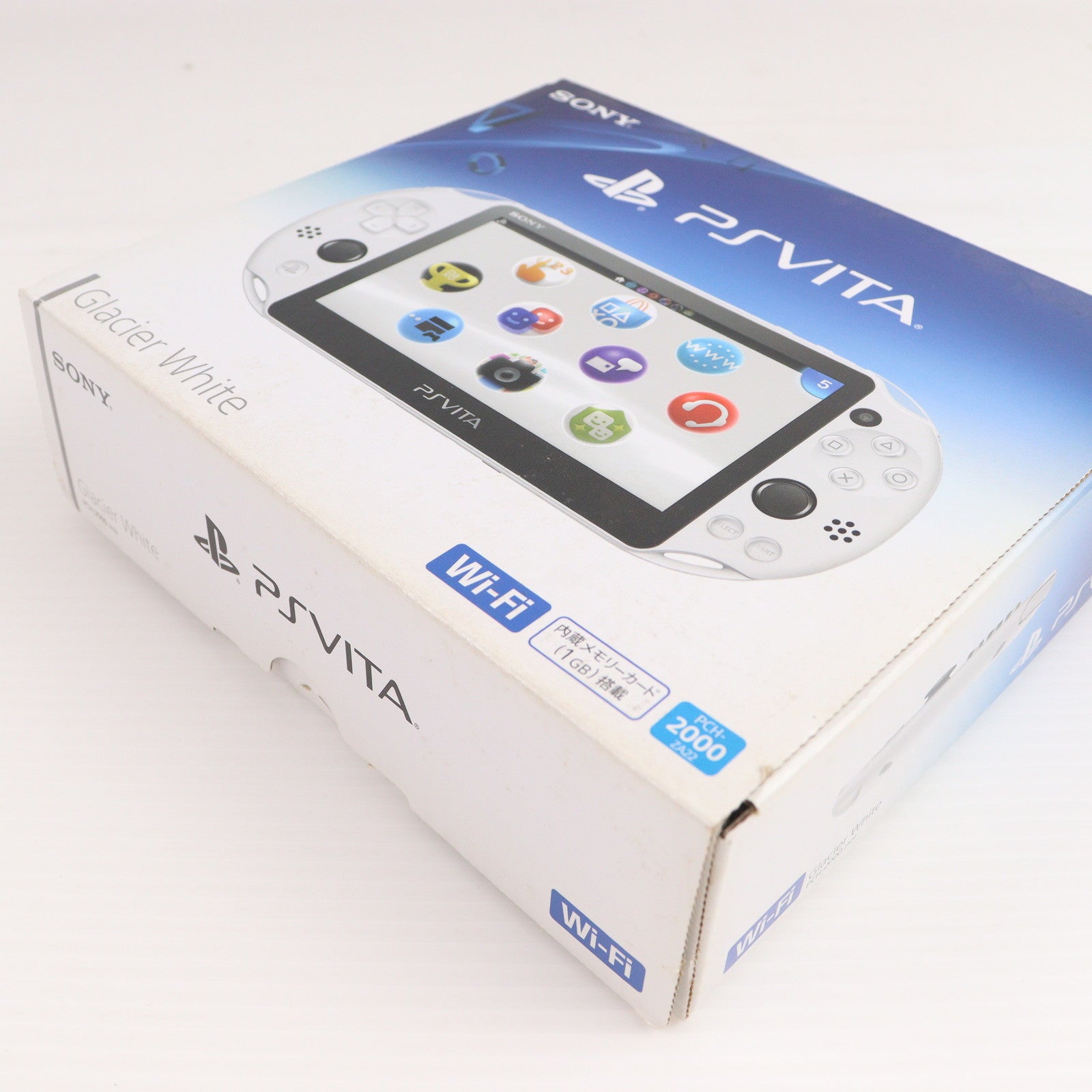 【中古即納】[PSVita] (本体) PlayStation Vita(プレイステーション ヴィータ) Wi-Fiモデル グレイシャー・ホワイト SCE(PCH-2000ZA22)(20150917)