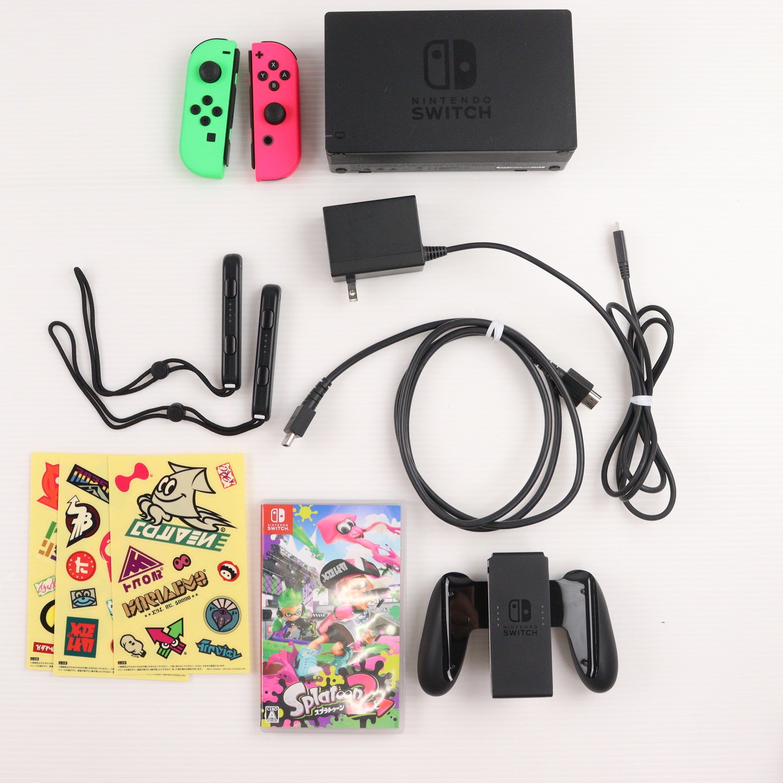 【中古即納】[Switch] (本体) Nintendo Switch(ニンテンドースイッチ) スプラトゥーン2セット 任天堂(HAC-S-KACEA)(20170721)