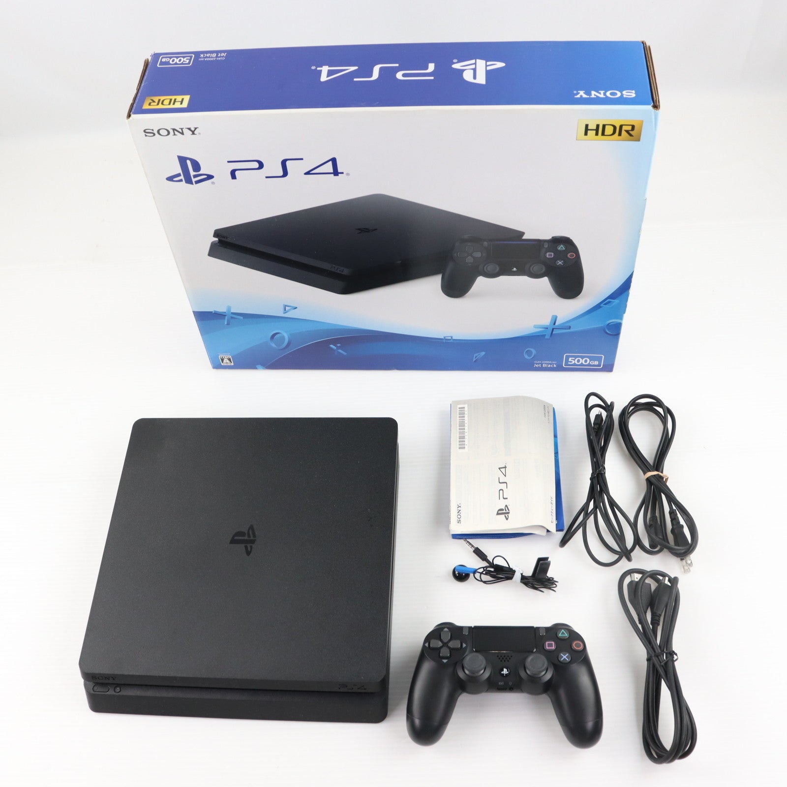 【中古即納】[PS4] (本体) PlayStation 4(プレイステーション4) ジェット・ブラック HDD500GB SIE(CUH-2200AB01)(20180702)