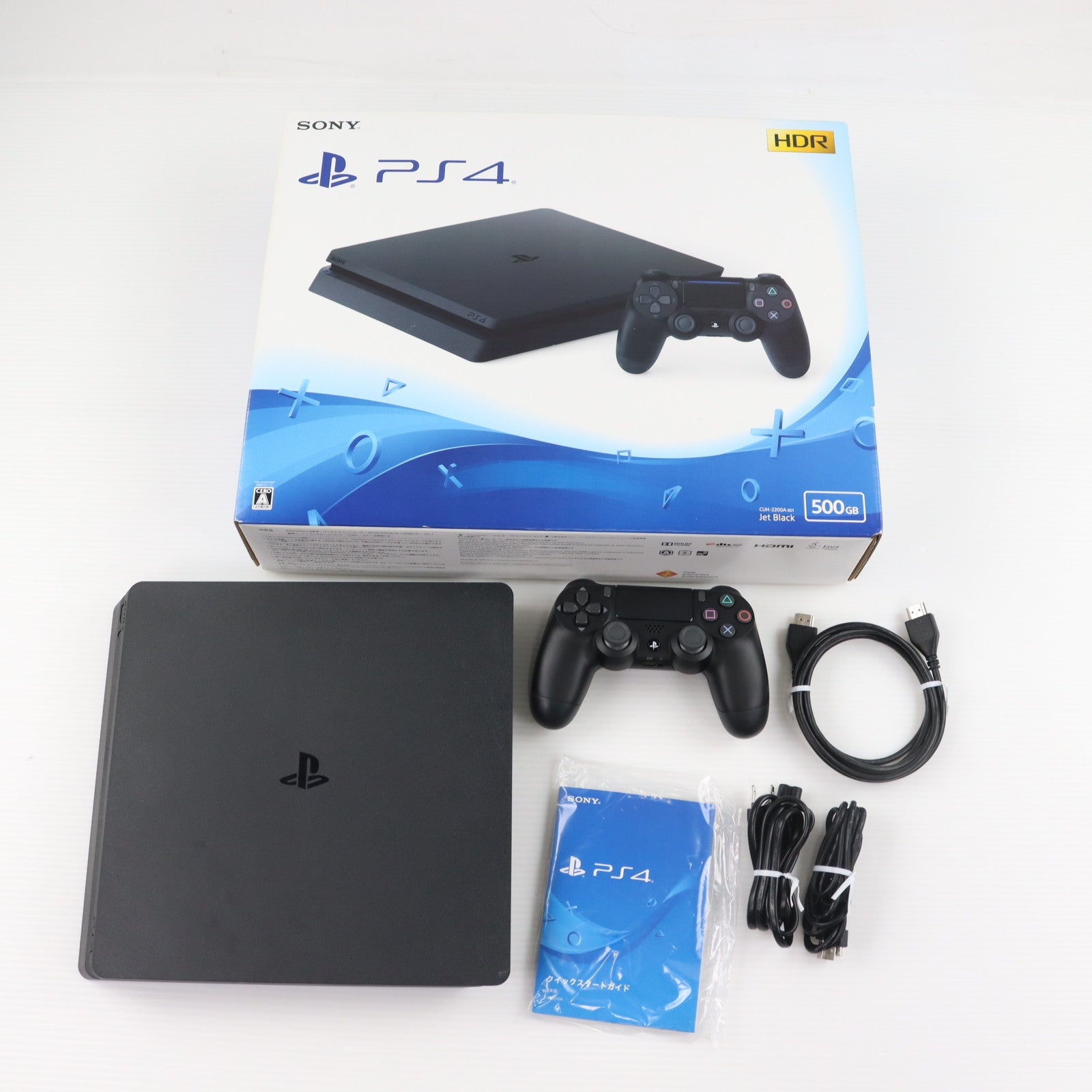【中古即納】[PS4] (本体) PlayStation 4(プレイステーション4) ジェット・ブラック HDD500GB SIE(CUH-2200AB01)(20180702)