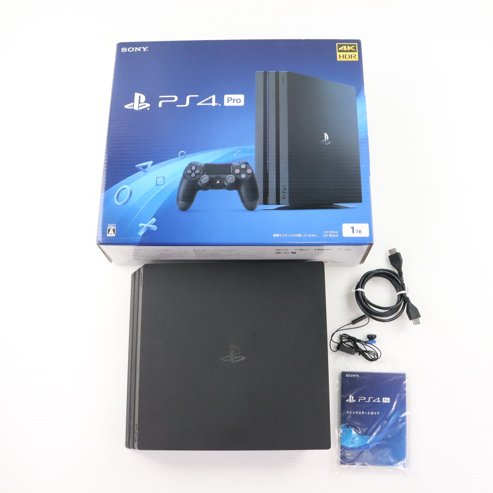 【中古即納】[PS4] (本体) PlayStation 4 Pro(プレイステーション4 プロ) ジェット・ブラック 1TB SIE(CUH-7200BB01)(20180927)