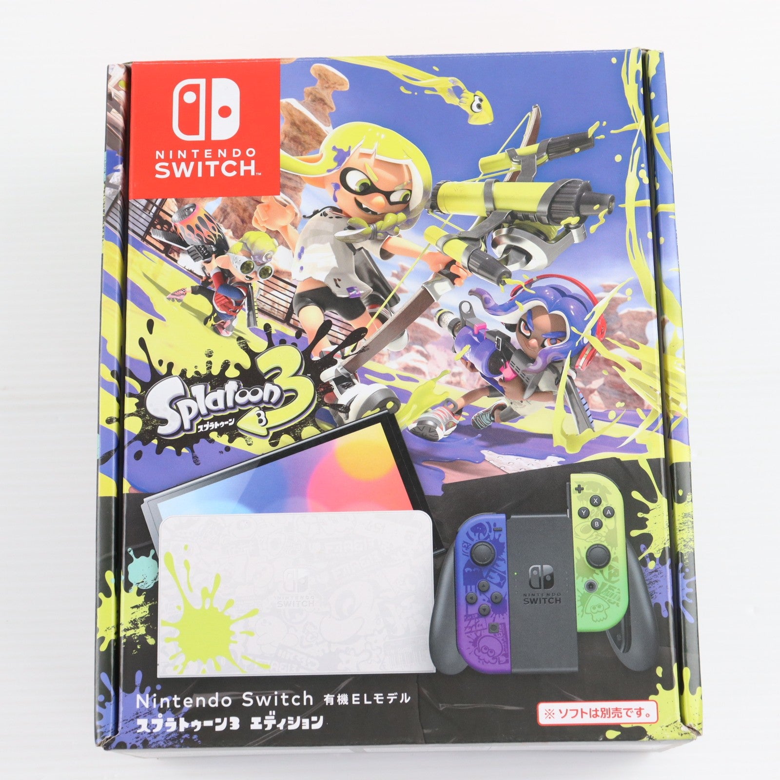 【中古即納】[Switch] (本体) Nintendo Switch(ニンテンドースイッチ) 有機ELモデル スプラトゥーン3エディション 任天堂(HEG-S-KCAAA)(20220826)