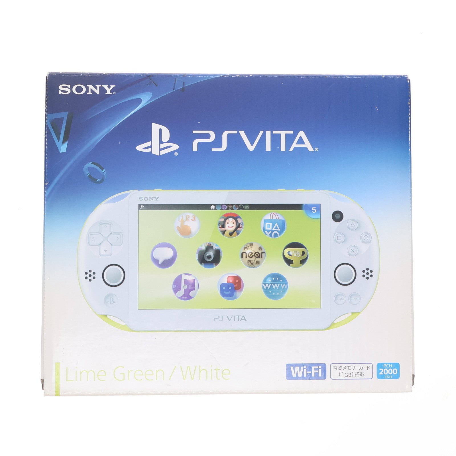 【中古即納】[PSVita] (本体) PlayStation Vita(プレイステーション ヴィータ) Wi-Fiモデル ライムグリーン/ホワイト SCE(PCH-2000ZA13)(20131010)