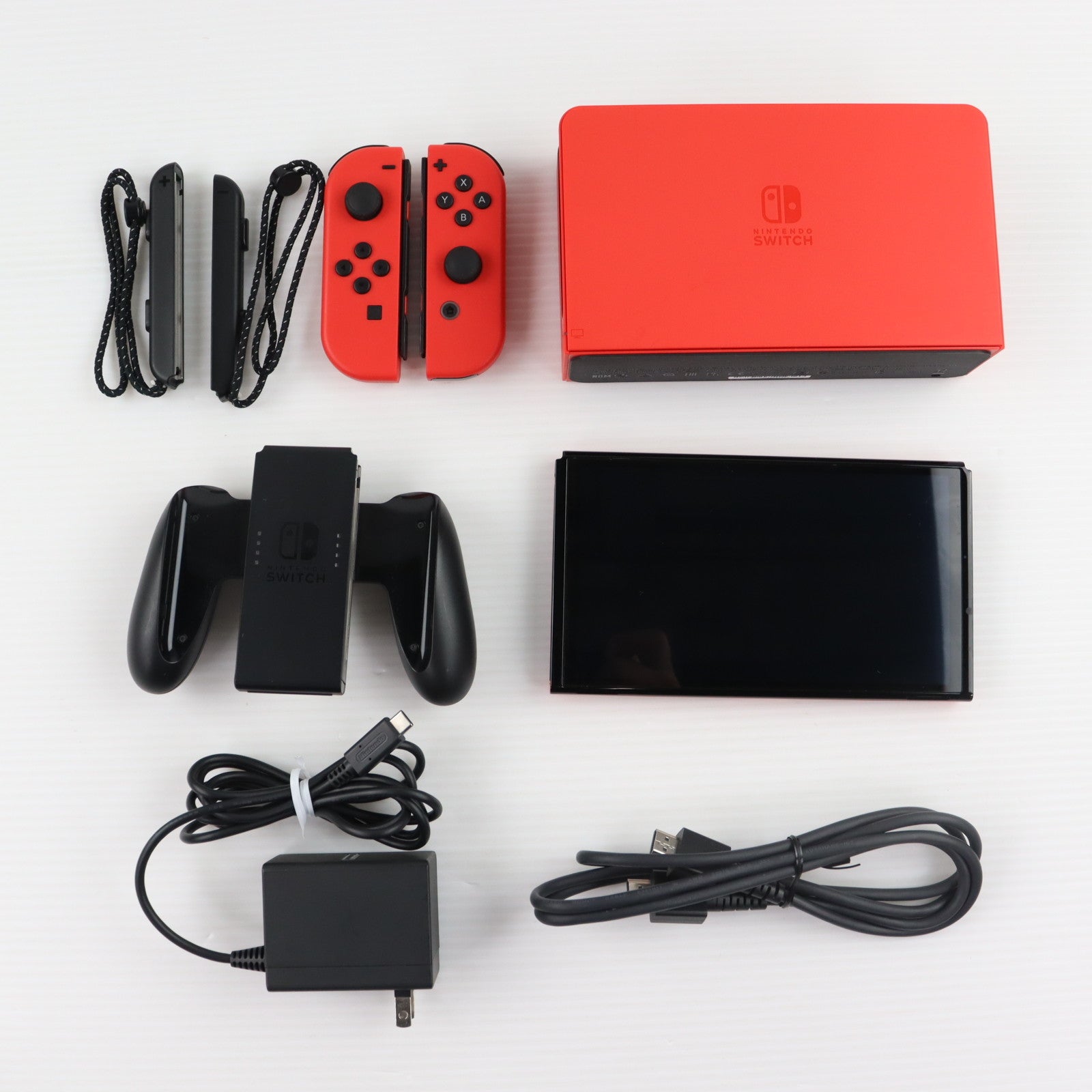 【中古即納】[Switch] (本体) Nintendo Switch(ニンテンドースイッチ) 有機ELモデル マリオレッド 任天堂(HEG-S-RAAAA)(20231006)