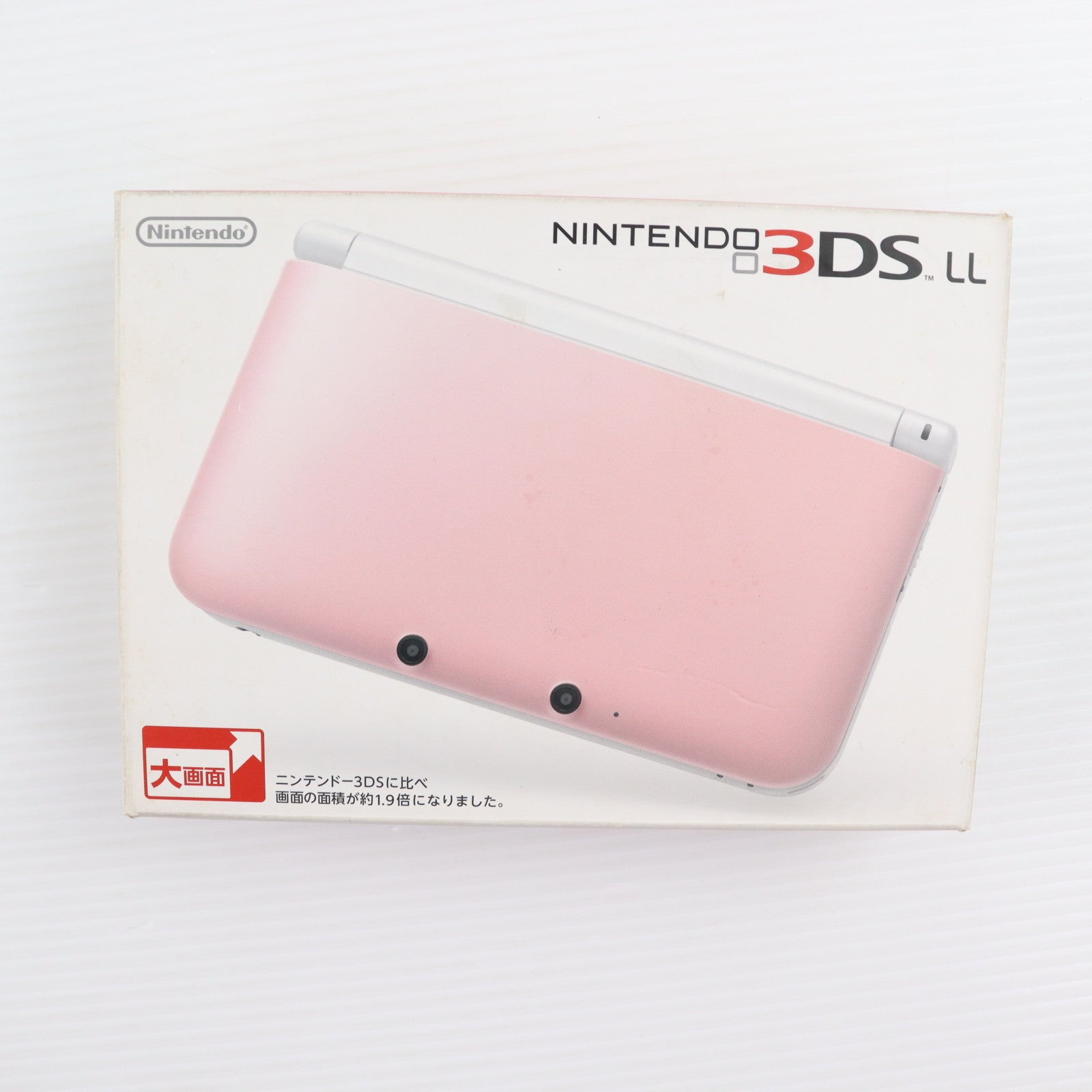 【中古即納】[3DS] (本体) ニンテンドー3DS LL ピンク×ホワイト 任天堂(SPR-S-PAAA)(20120927)