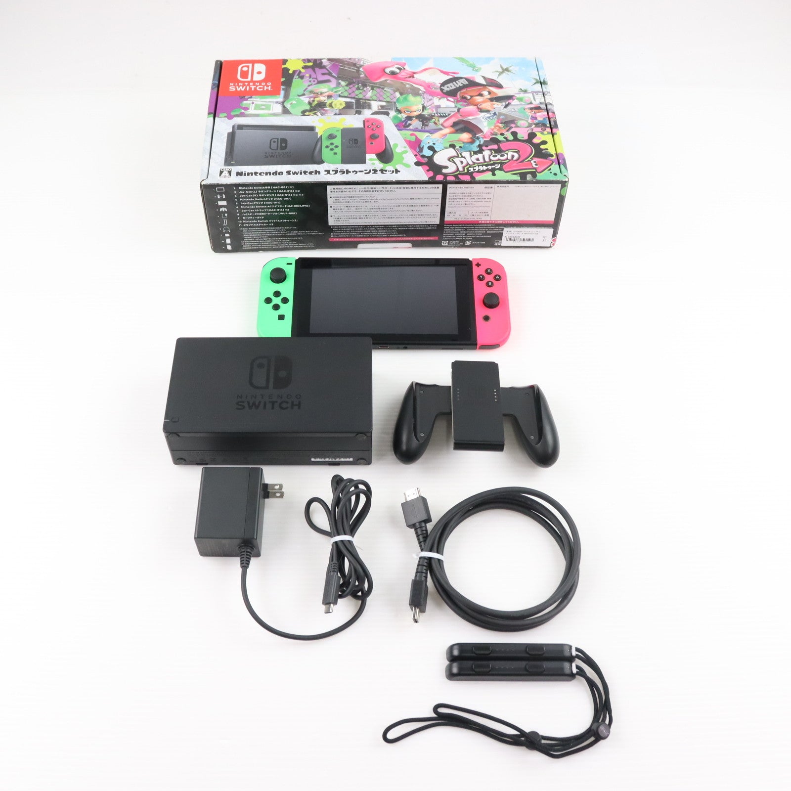 【中古即納】[Switch] (本体) Nintendo Switch(ニンテンドースイッチ) スプラトゥーン2セット 任天堂(HAC-S-KACEA)(20170721)