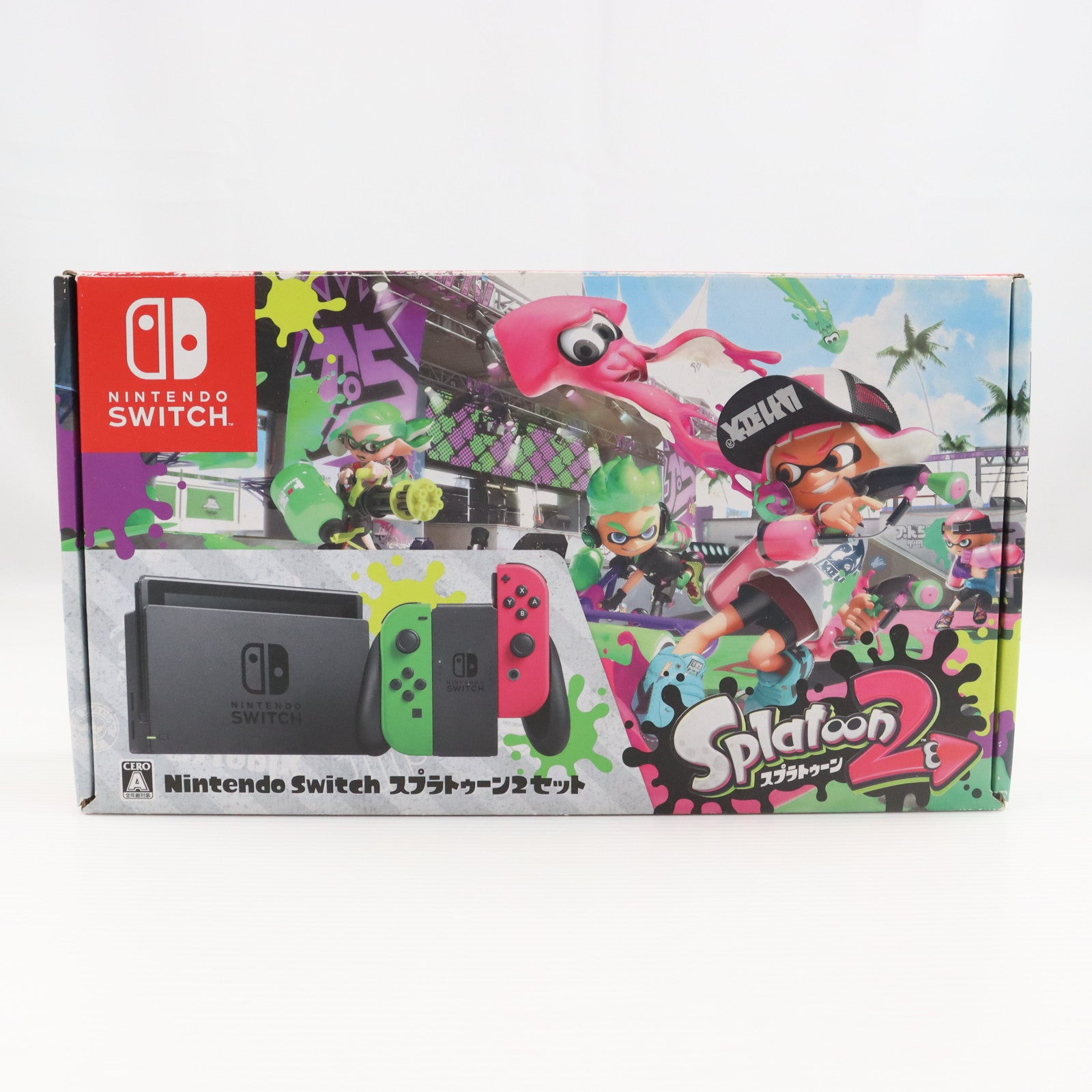 【中古即納】[Switch] (本体) Nintendo Switch(ニンテンドースイッチ) スプラトゥーン2セット 任天堂(HAC-S-KACEA)(20170721)