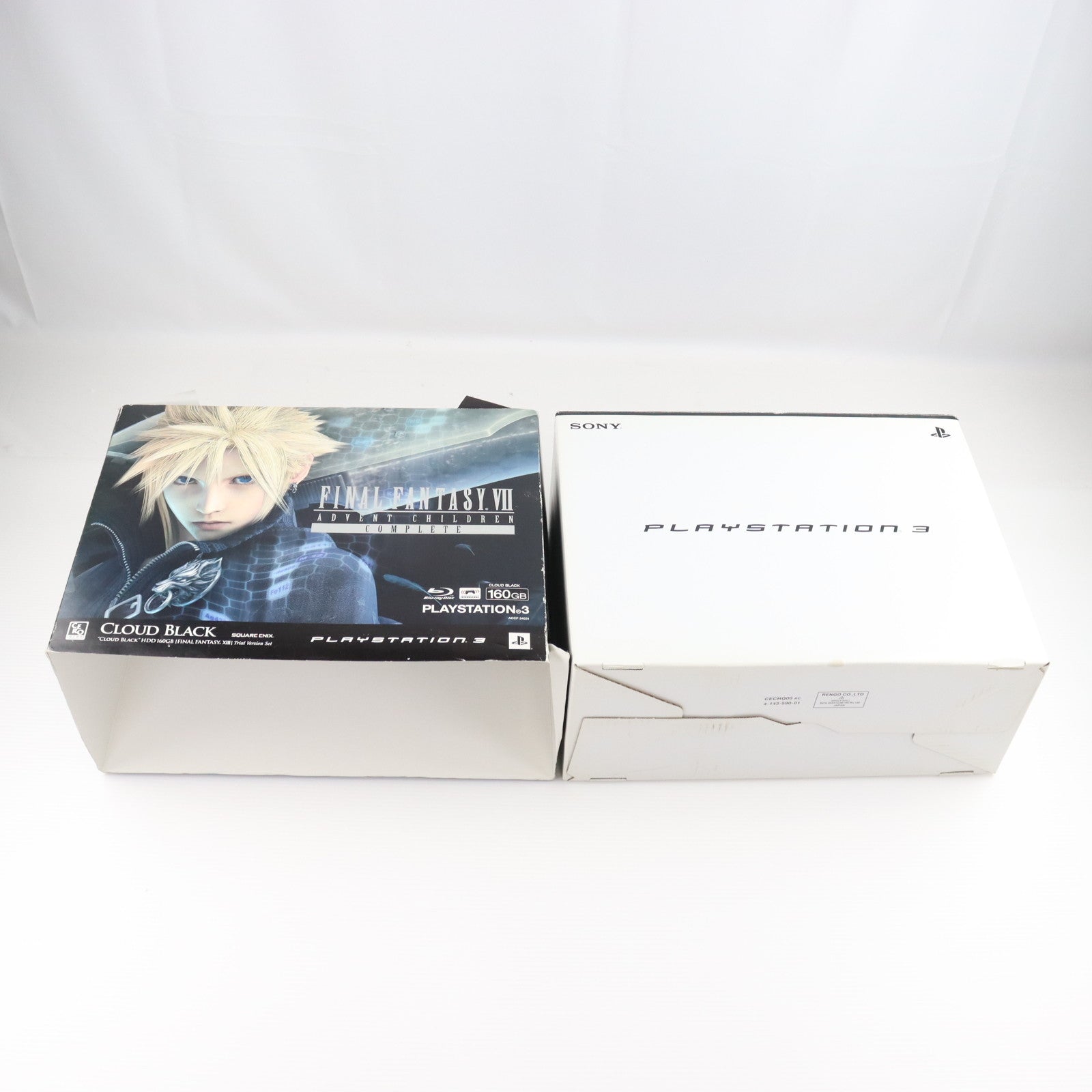 【中古即納】[PS3] (本体) PlayStation 3(プレイステーション3) FINAL FANTASY VII ADVENT CHILDREN COMPLETE Cloud Black HDD 160GB特別仕様+ 「FINAL FANTASY XIII」 Trial Version Set SCE(ACCP-34031)(20090416)