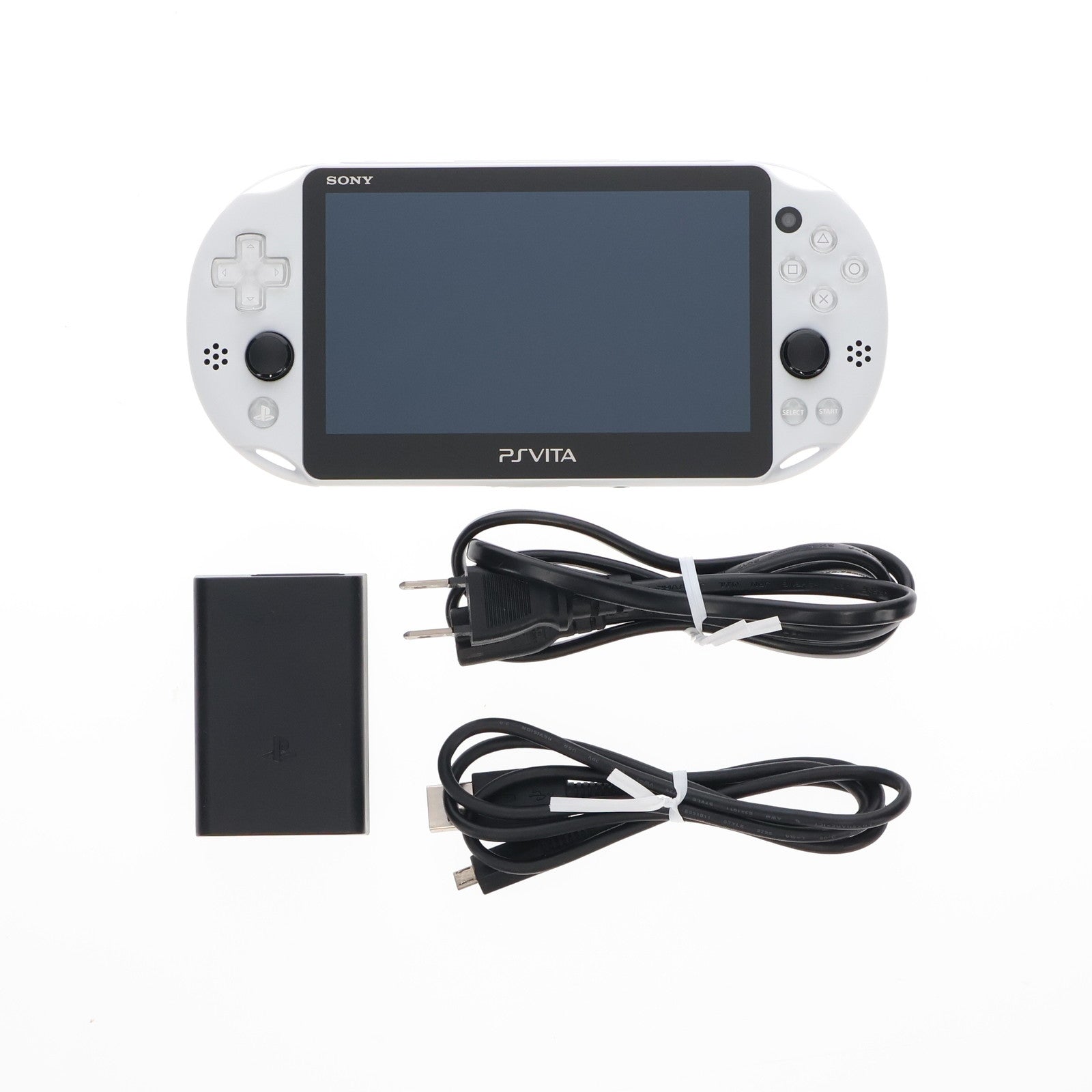 【中古即納】[PSVita] (本体) PlayStation Vita(プレイステーション ヴィータ) Wi-Fiモデル グレイシャー・ホワイト SCE(PCH-2000ZA22)(20150917)