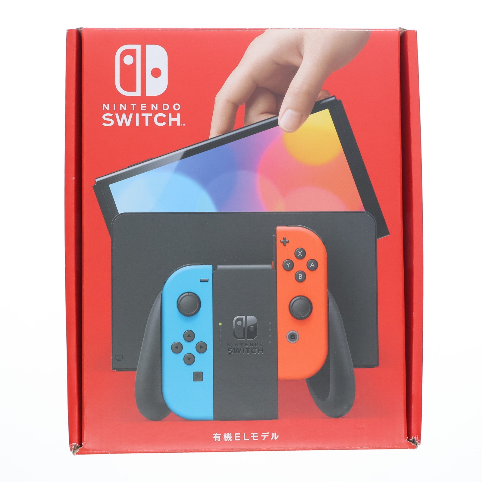 【中古即納】[Switch] (本体) Nintendo Switch(ニンテンドースイッチ) 有機ELモデル Joy-Con(L) ネオンブルー/R ネオンレッド 任天堂(HEG-S-KABAA)(20211008)