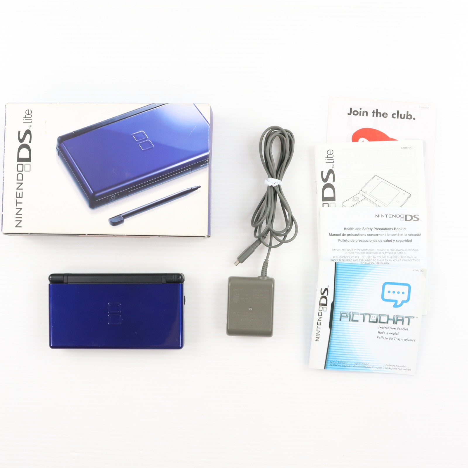 【中古即納】[NDS] (本体) ニンテンドーDS Lite(ライト) コバルト/ブラック(北米版) 任天堂(USG-S-BMKB-USZ)(20080210)