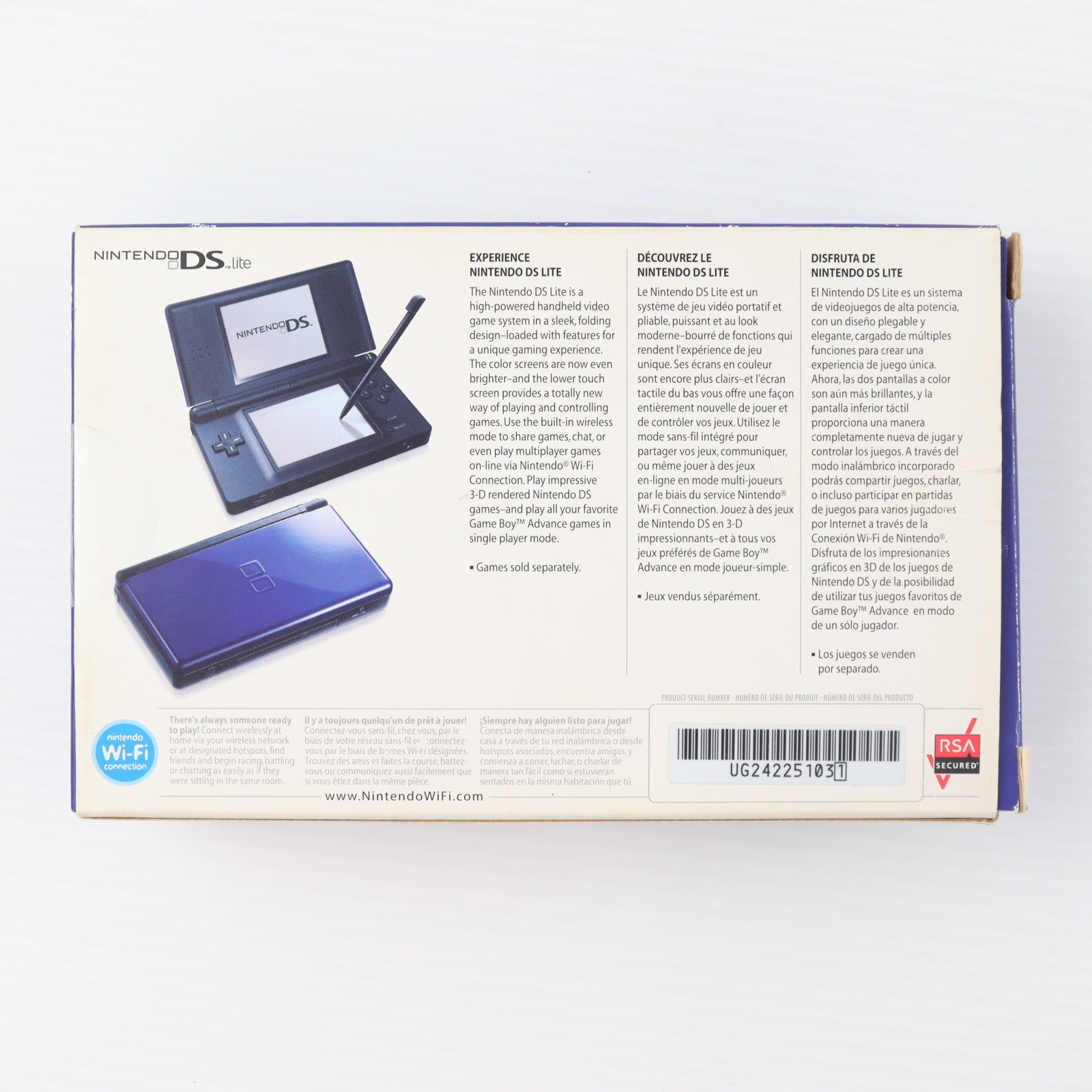 【中古即納】[NDS] (本体) ニンテンドーDS Lite(ライト) コバルト/ブラック(北米版) 任天堂(USG-S-BMKB-USZ)(20080210)