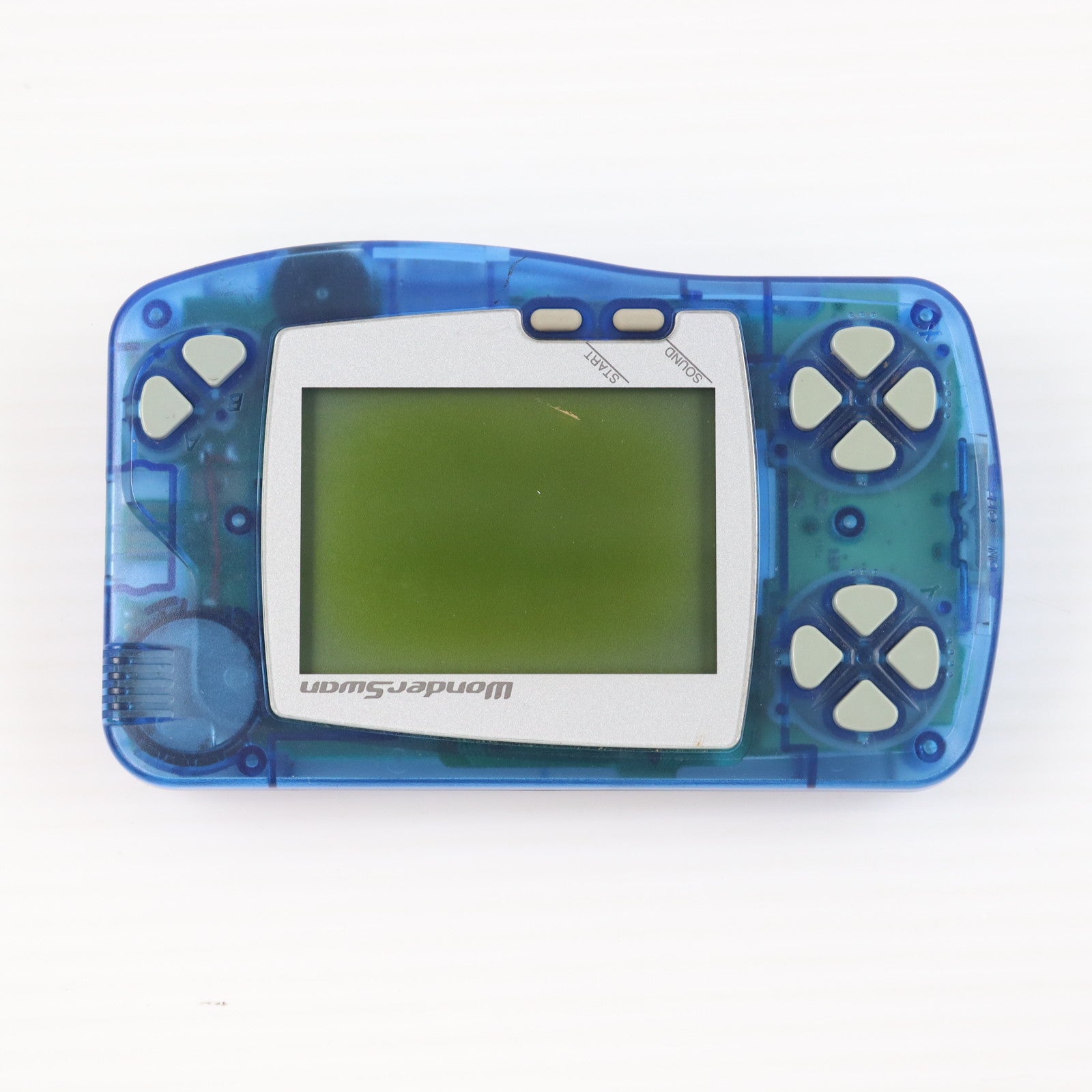 【中古即納】[WS] (本体) WonderSwan(ワンダースワン) スケルトンブルー バンダイ(SWJ-77701B)(19990304)