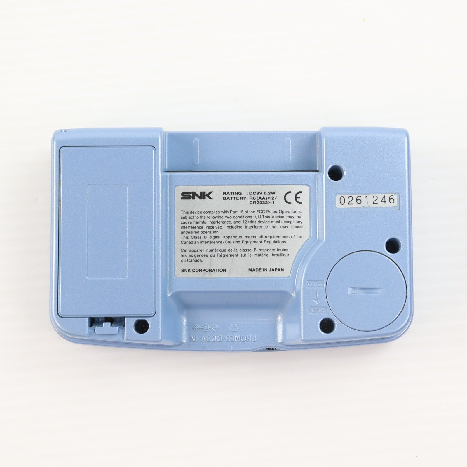 【中古即納】[NGP] (本体) NEOGEO POCKET(ネオジオポケット) プラチナブルー SNK(エスエヌケイ)(NEOP11010)(19981028)