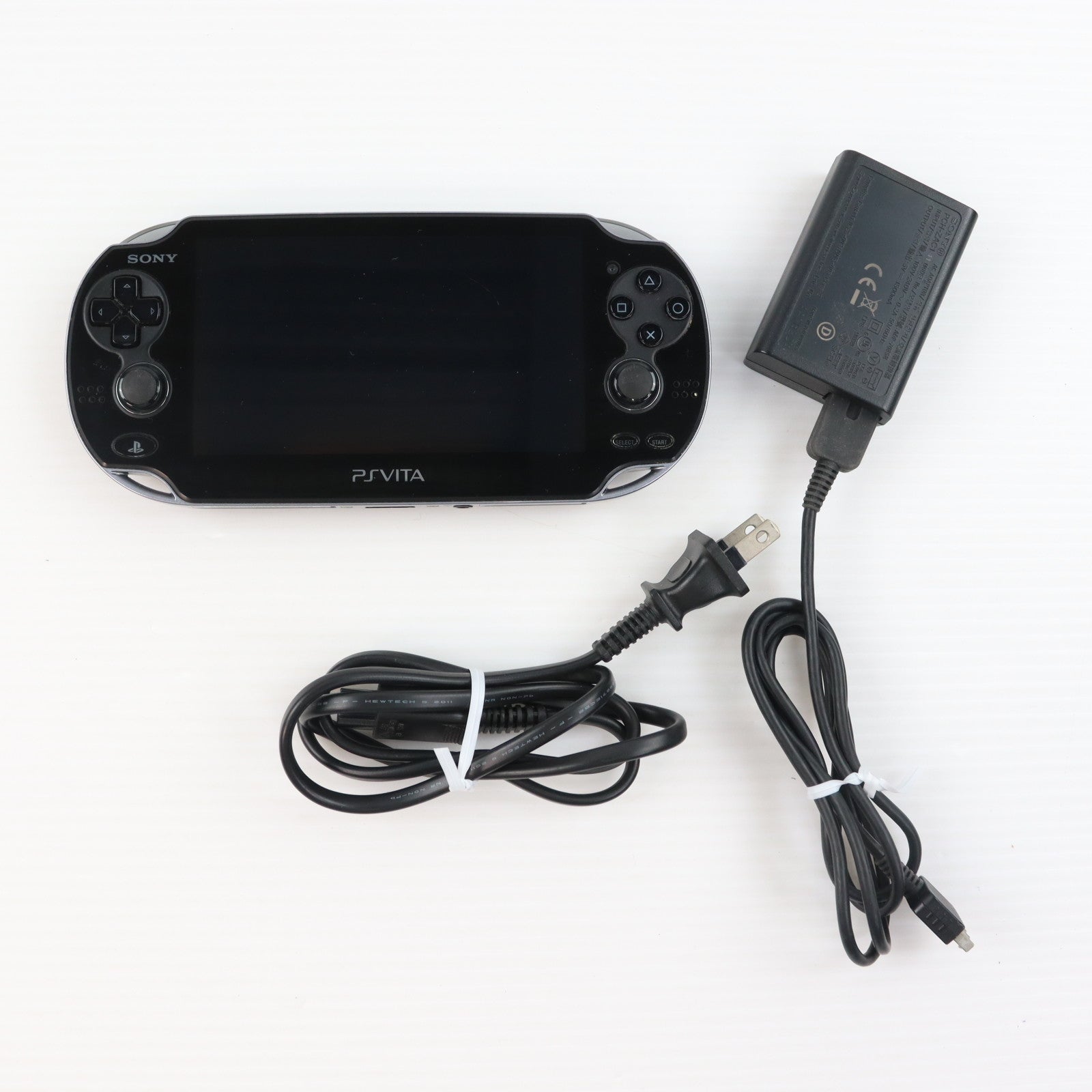 【中古即納】[PSVita] (本体) PlayStation Vita(プレイステーション ヴィータ) Wi-Fiモデル クリスタル・ブラック SCE(PCH-1000ZA01)(20111217)