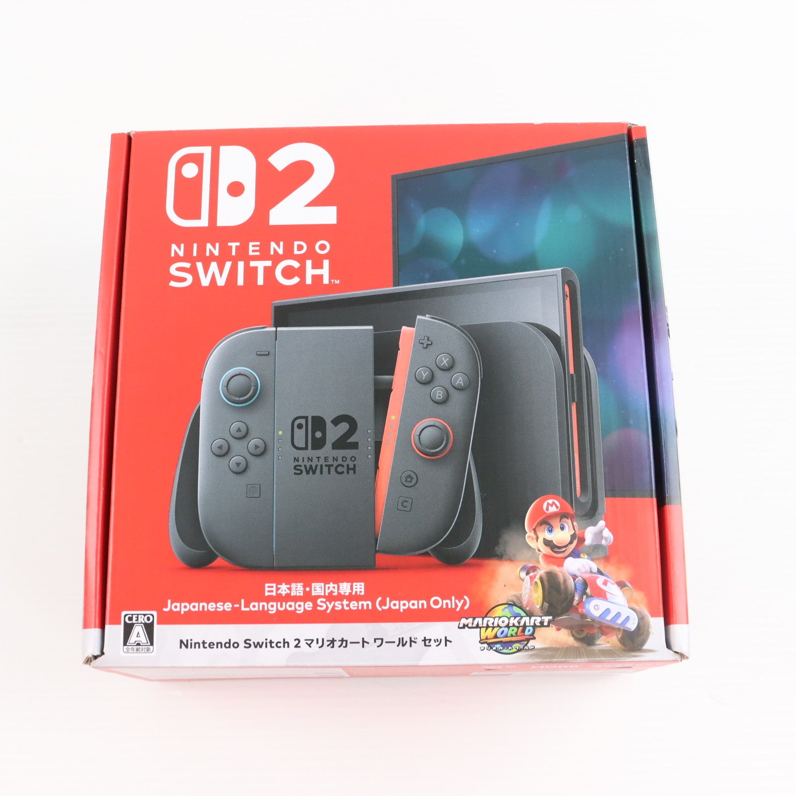 【中古即納】[Switch2] (本体)(ソフト無し) Nintendo Switch 2(ニンテンドースイッチ2)(日本語・国内専用) マリオカート ワールド セット 任天堂(BEE-S-KB6PA)(20250605)
