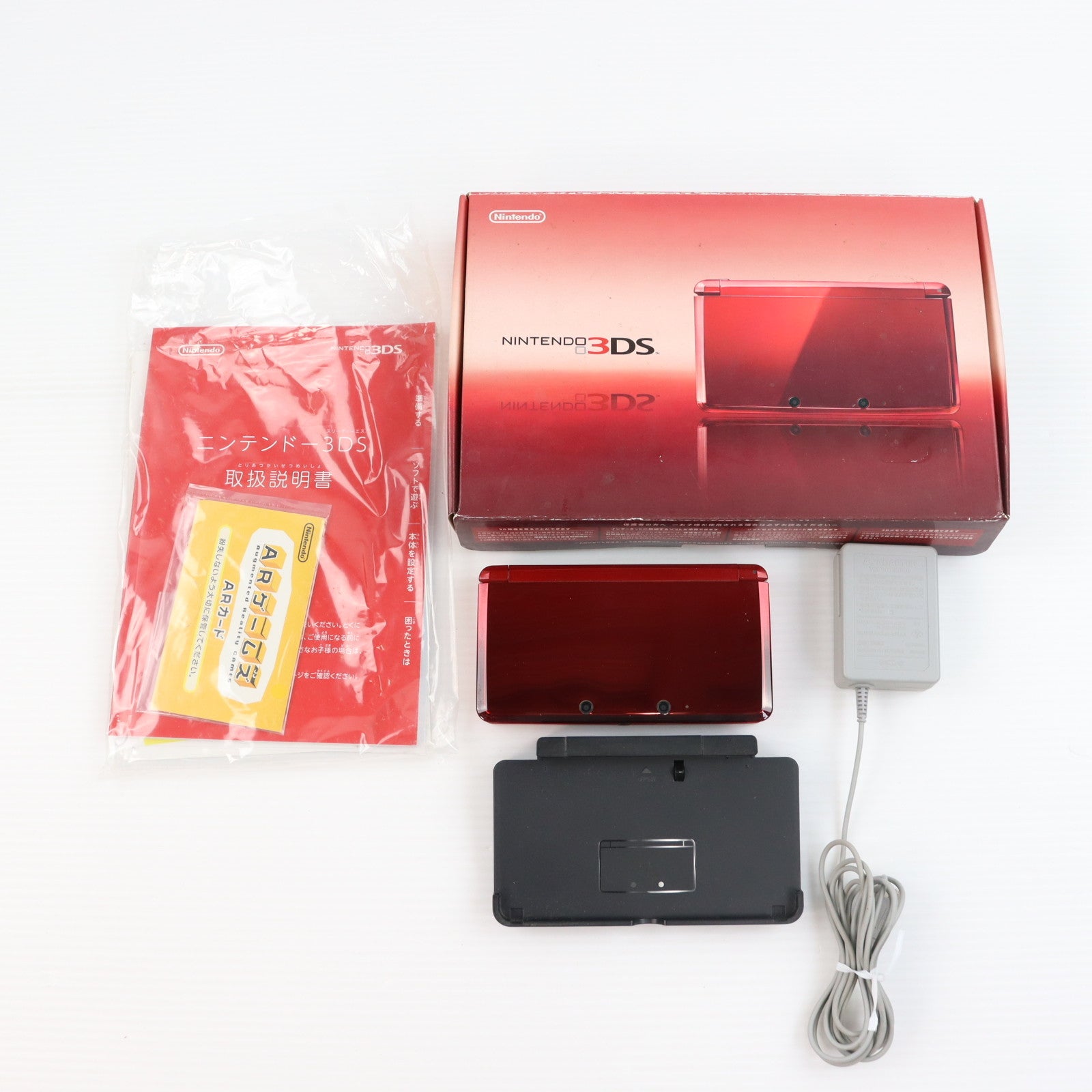 【中古即納】[3DS] (本体) ニンテンドー3DS フレアレッド 任天堂(CTR-S-RAAA)(20110714)