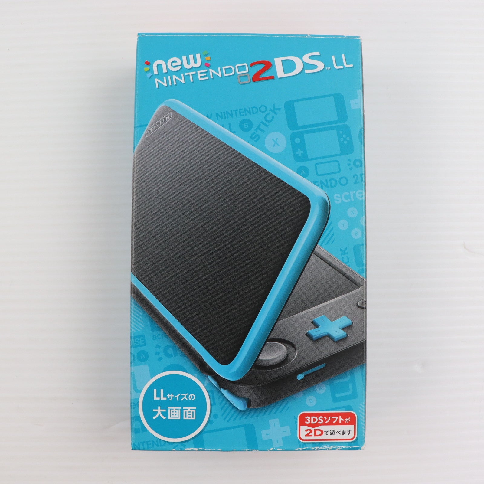 【中古即納】[3DS] (本体) Newニンテンドー2DS LL ブラック×ターコイズ 任天堂(JAN-S-BAAA)(20170713)