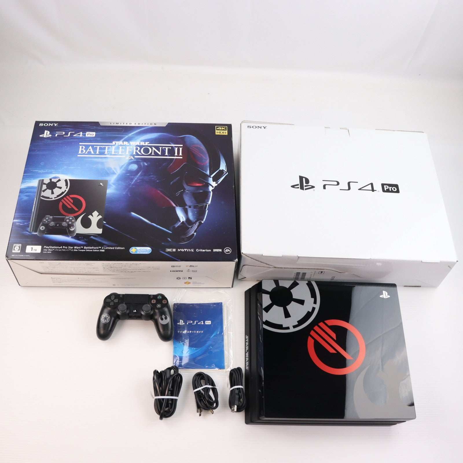 【中古即納】[PS4] (本体) PlayStation 4 Pro(プレイステーション4プロ) Star Wars Battlefront II(スター・ウォーズ バトルフロント II) Limited Edition SIE(CUHJ-10019)(20171114)