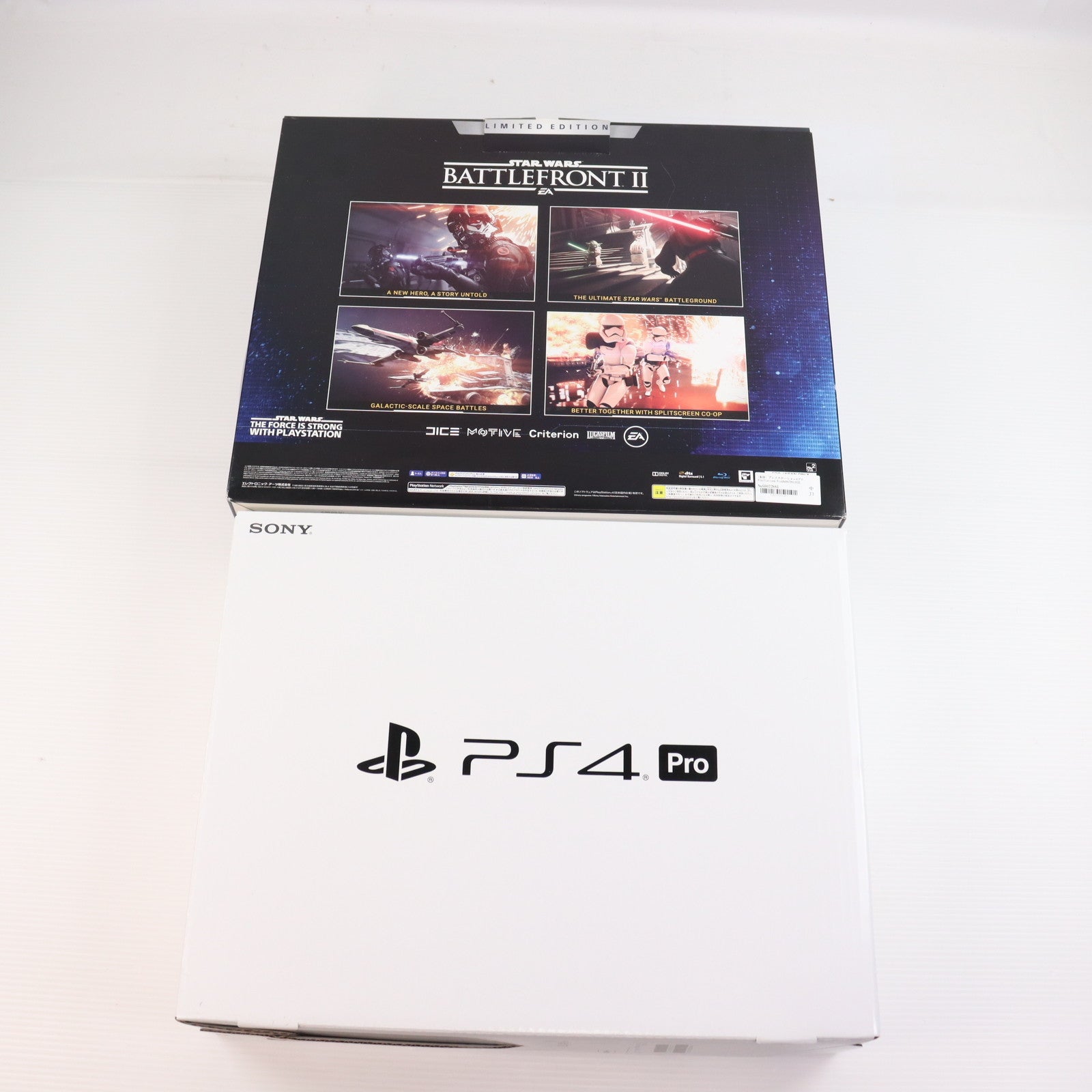 【中古即納】[PS4] (本体) PlayStation 4 Pro(プレイステーション4プロ) Star Wars Battlefront II(スター・ウォーズ バトルフロント II) Limited Edition SIE(CUHJ-10019)(20171114)