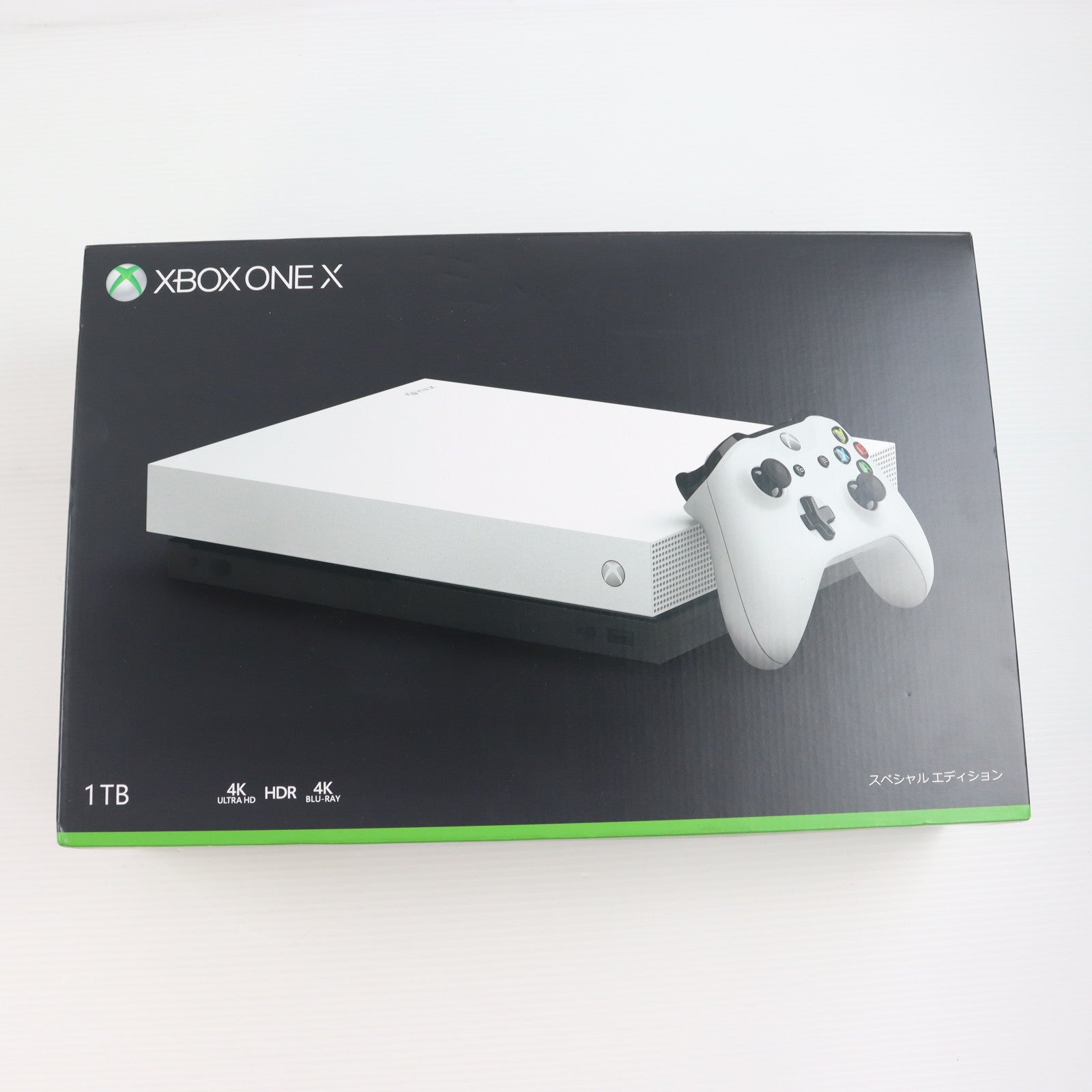 【中古即納】[XboxOne] (本体) Xbox One X ホワイト スペシャル エディション 1TB 日本マイクロソフト(FMP-00063)(20181108)