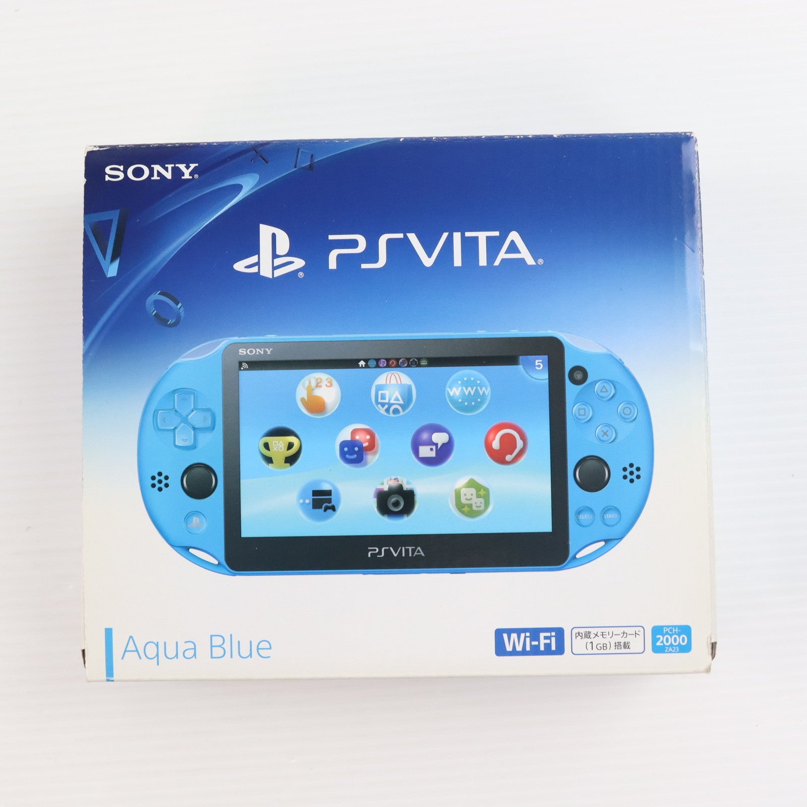 【中古即納】[PSVita] (本体) PlayStation Vita(プレイステーション ヴィータ) Wi-Fiモデル アクア・ブルー SCE(PCH-2000ZA23)(20150917)