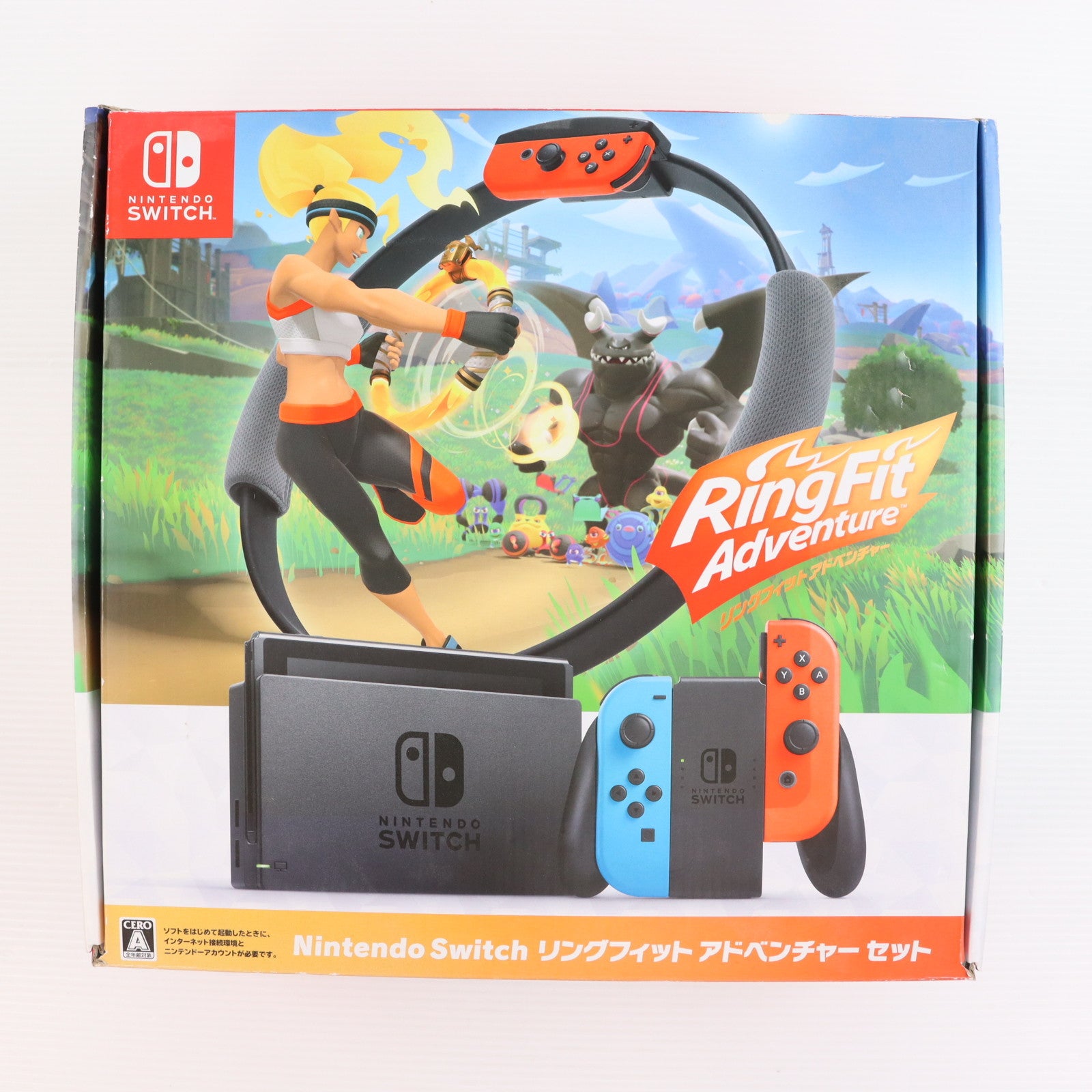 【中古即納】[Switch] (本体)(ソフト無し) Nintendo Switch(ニンテンドースイッチ) リングフィット アドベンチャー セット 任天堂(HAD-S-KABGF)(20201120)