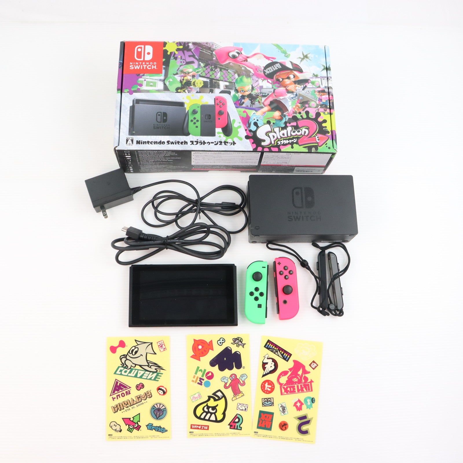 【中古即納】[Switch] (本体) Nintendo Switch(ニンテンドースイッチ) スプラトゥーン2セット 任天堂(HAC-S-KACEA)(20170721)